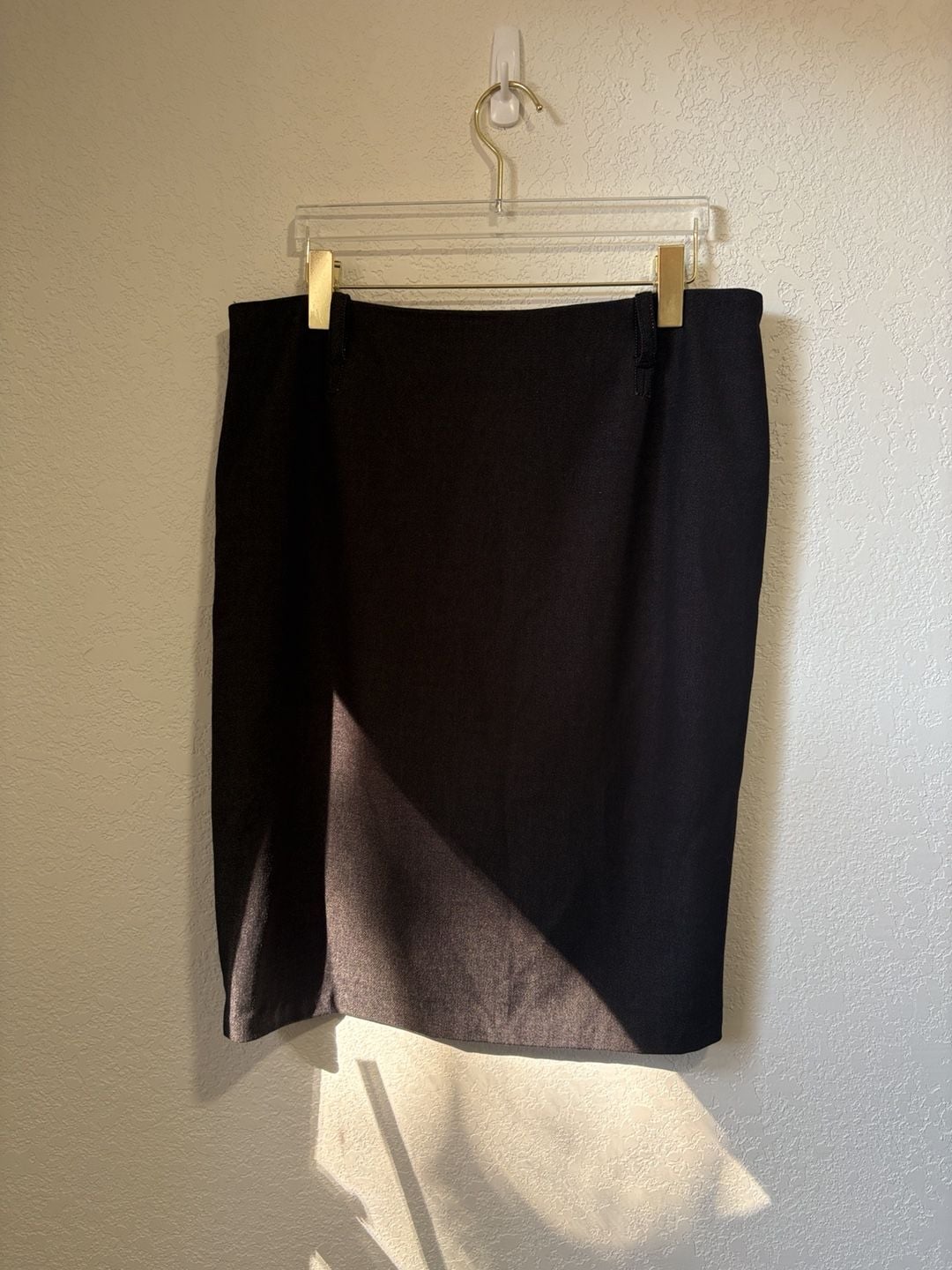 Max Studio Pencil Skirt Size 12 Black Lined Business Casual 2
