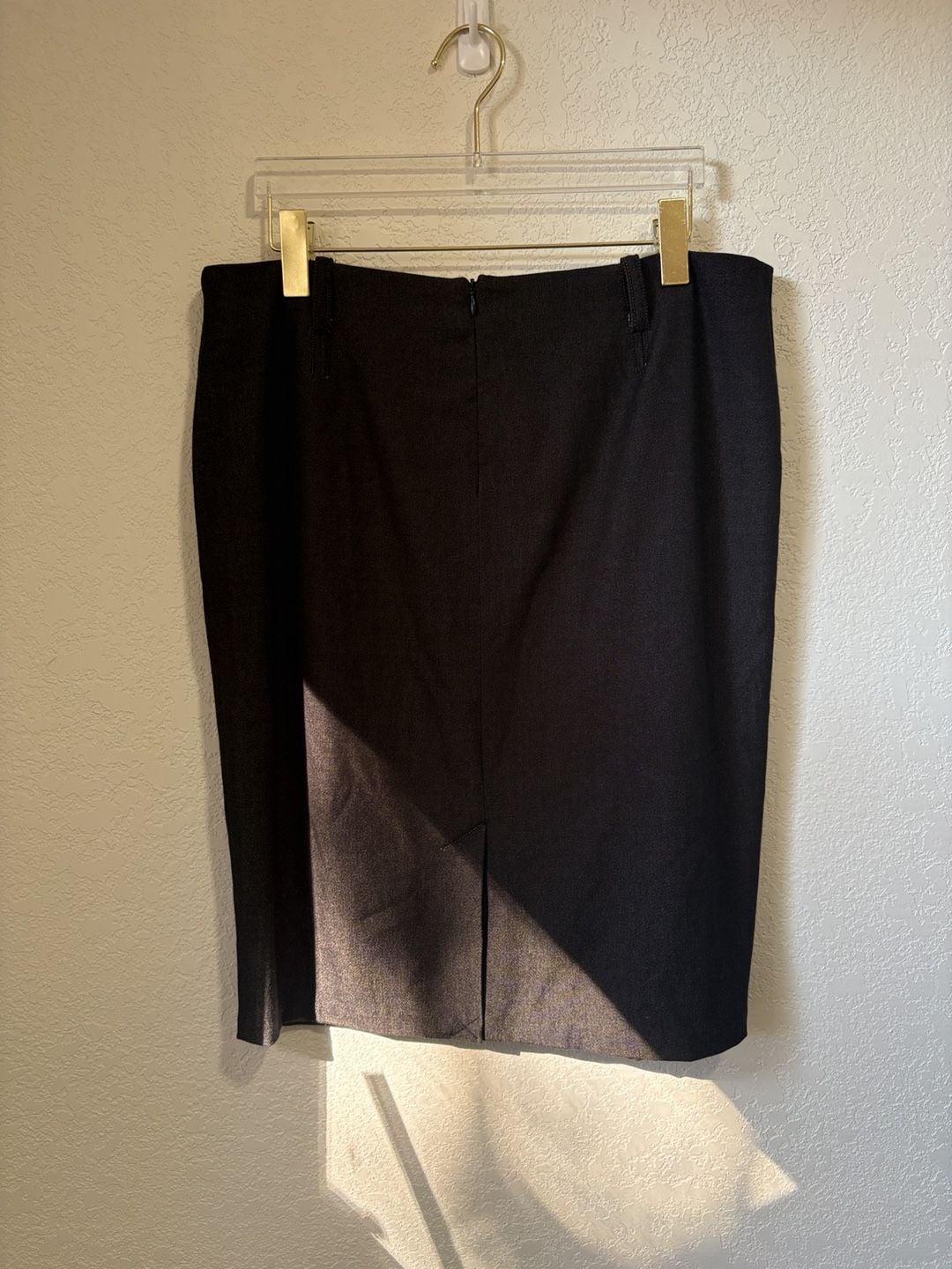 Max Studio Pencil Skirt Size 12 Black Lined Business Casual 3