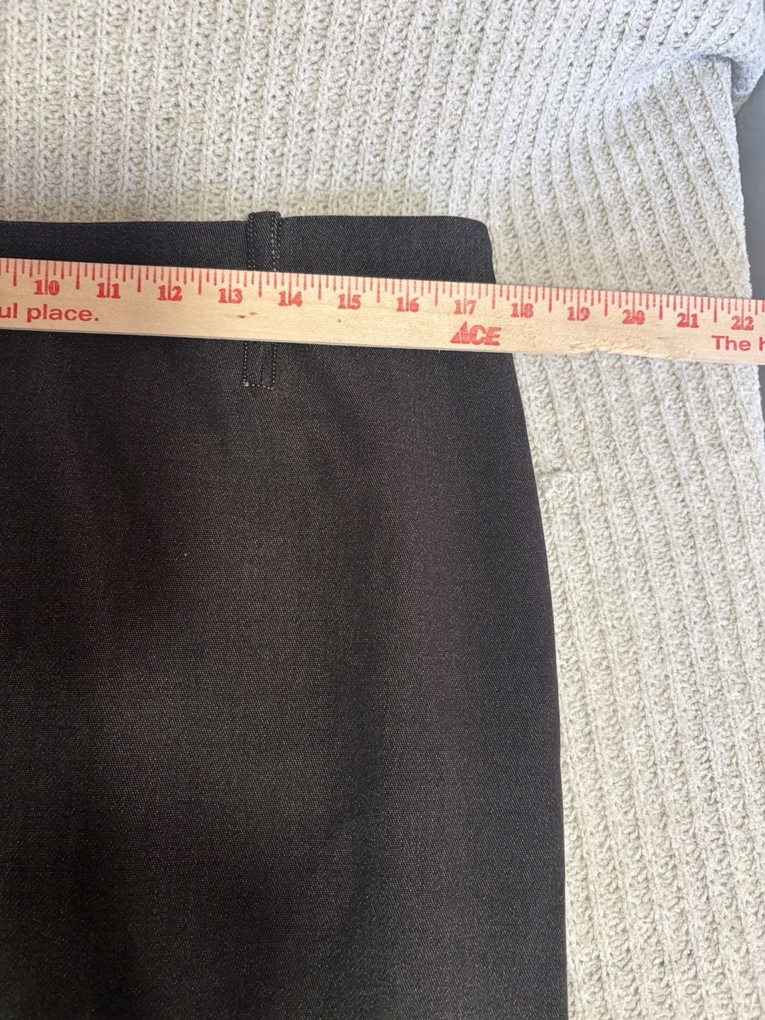 Max Studio Pencil Skirt Size 12 Black Lined Business Casual 4
