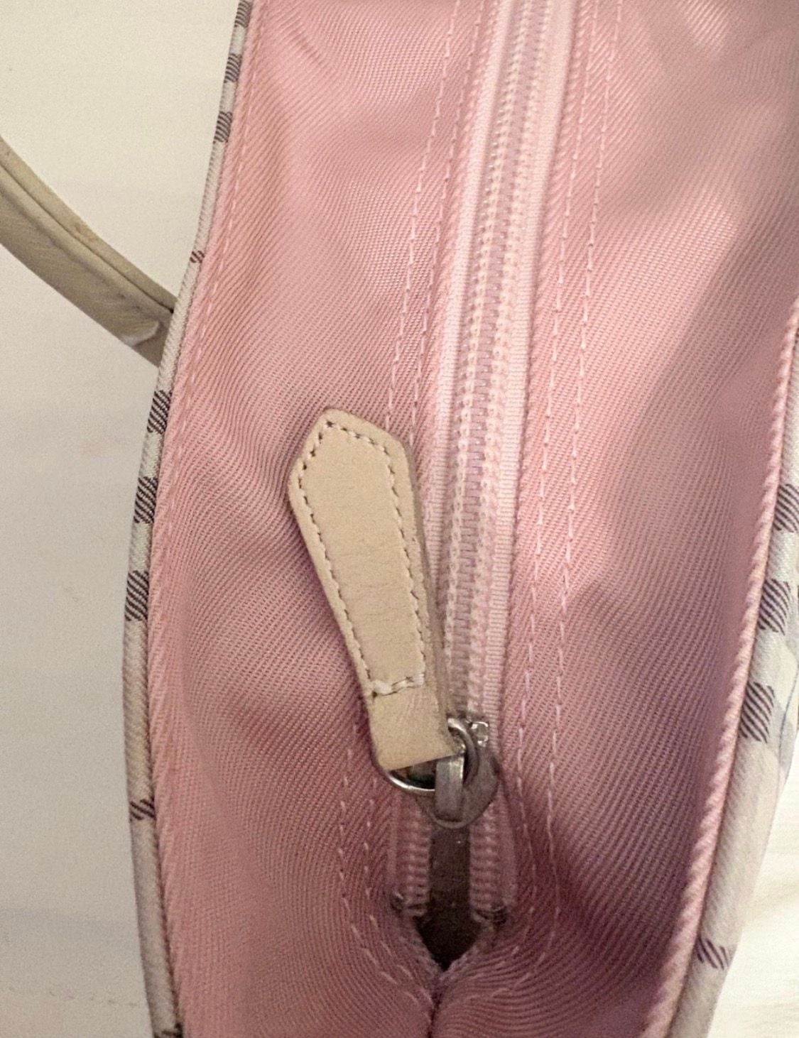 Burberry Blue Label Nova Check Handbag Pink Tote Purse 5