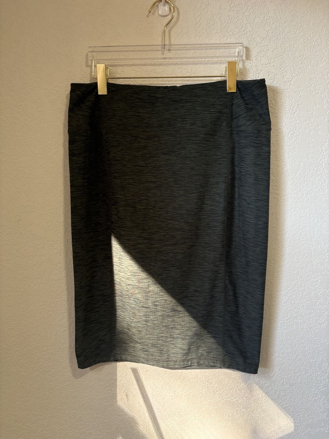 Prana Skirt Size L Green and Gray Heather Athletic Activewear Mini 2