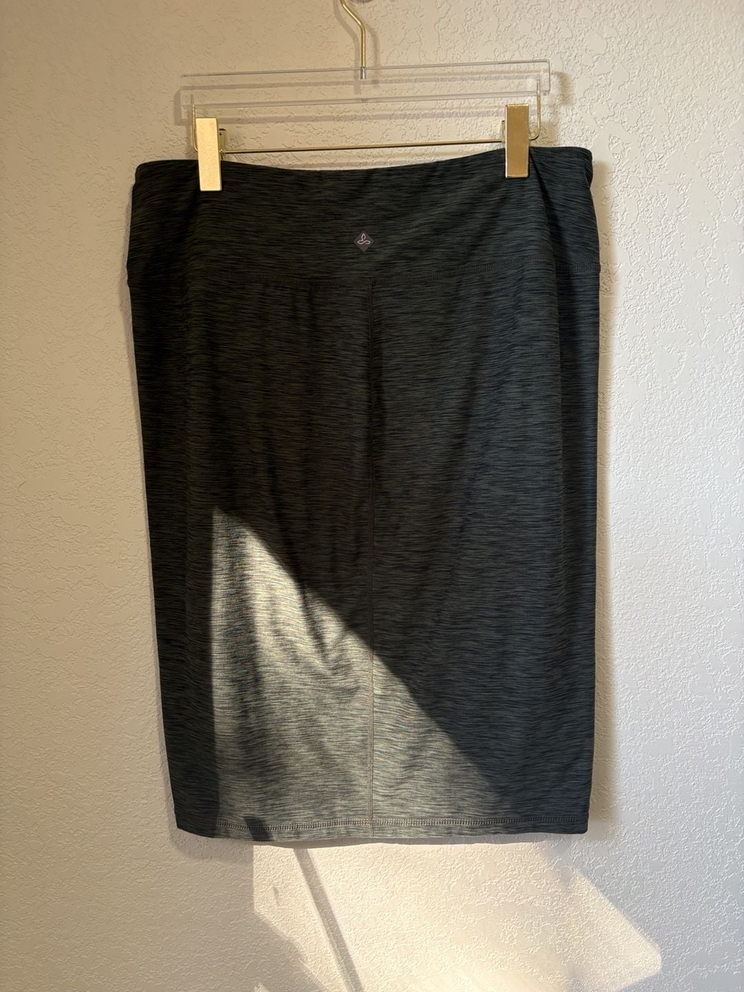 Prana Skirt Size L Green and Gray Heather Athletic Activewear Mini 3