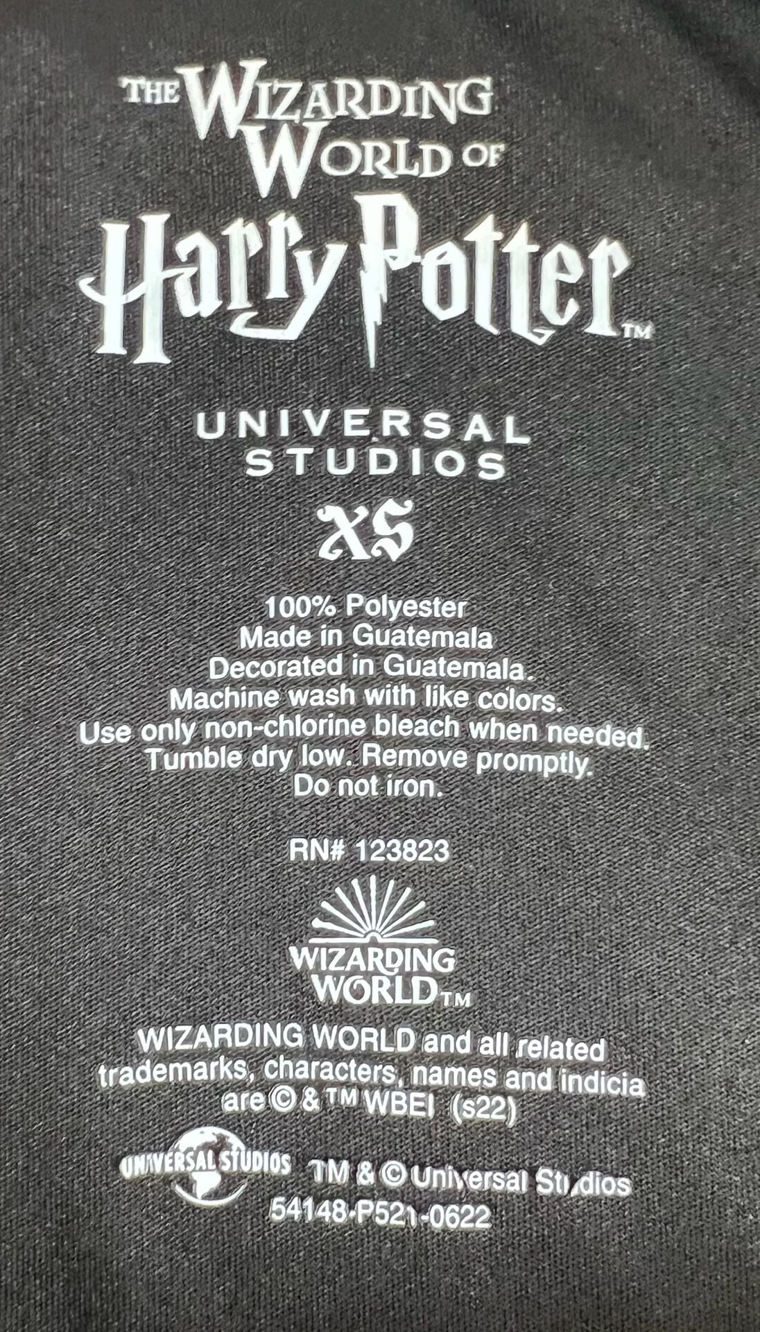 Universal Studios Harry Potter Hufflepuff Full Zip Jacket Size XS Black 6