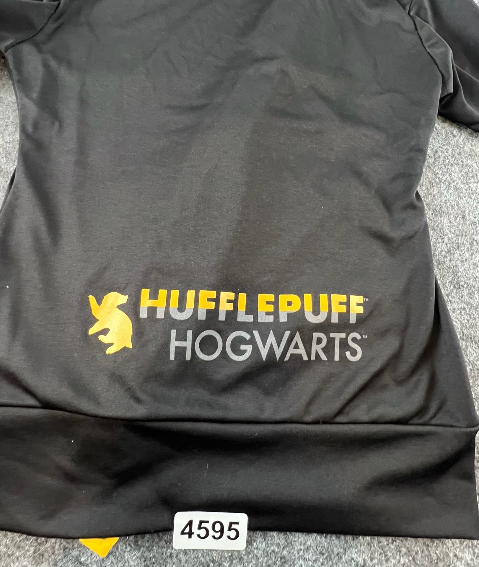Universal Studios Harry Potter Hufflepuff Full Zip Jacket Size XS Black 7
