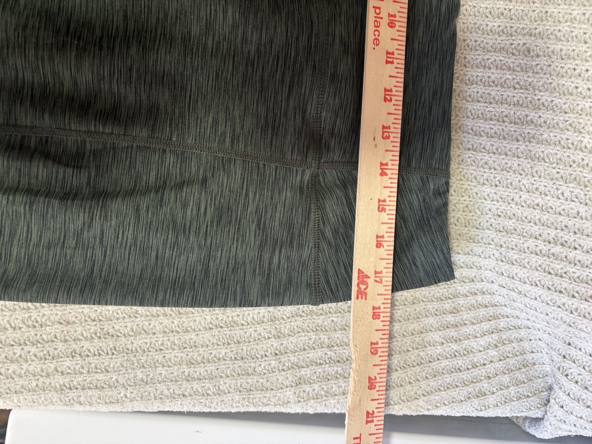 Prana Skirt Size L Green and Gray Heather Athletic Activewear Mini 4