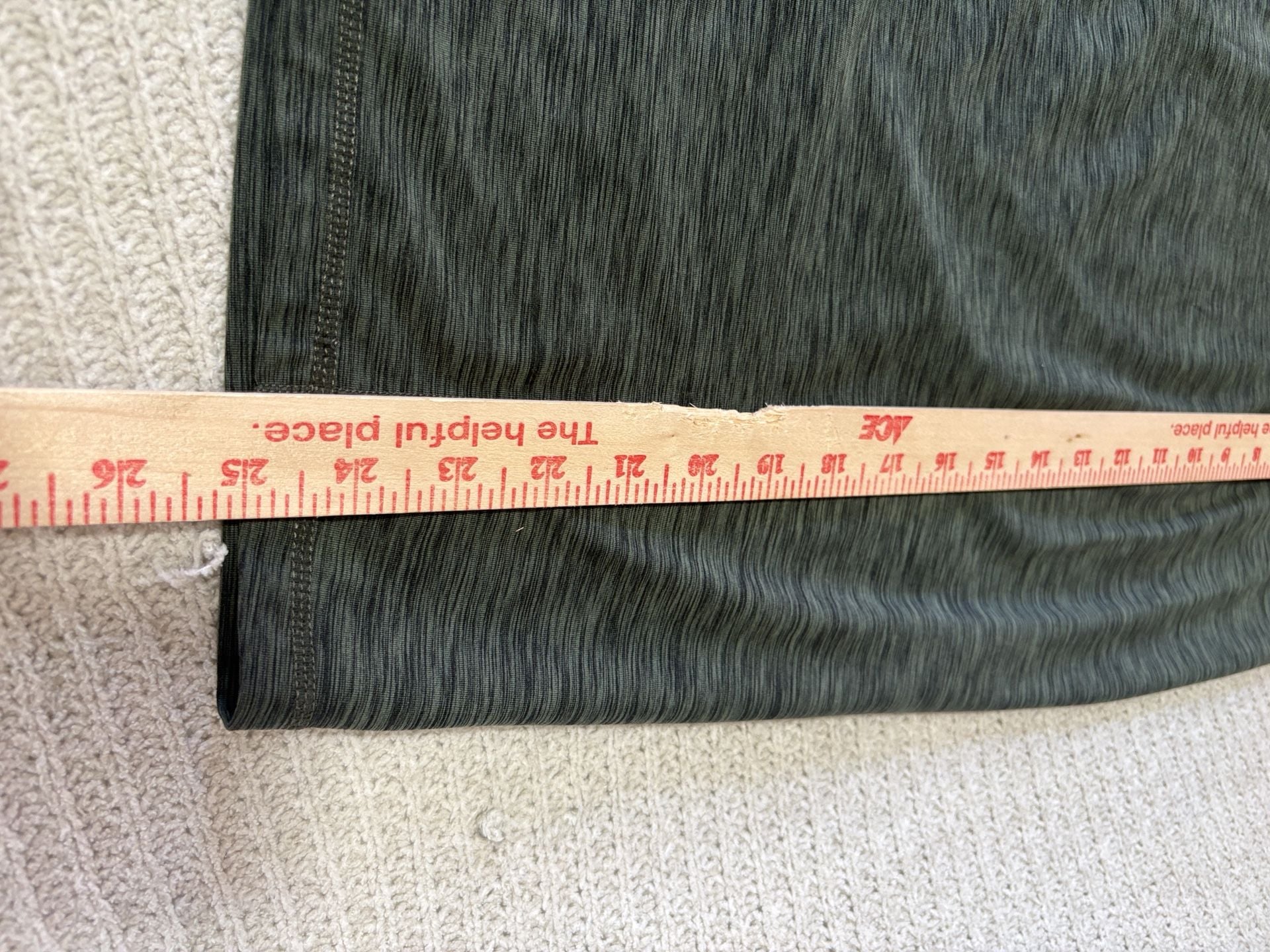 Prana Skirt Size L Green and Gray Heather Athletic Activewear Mini 5