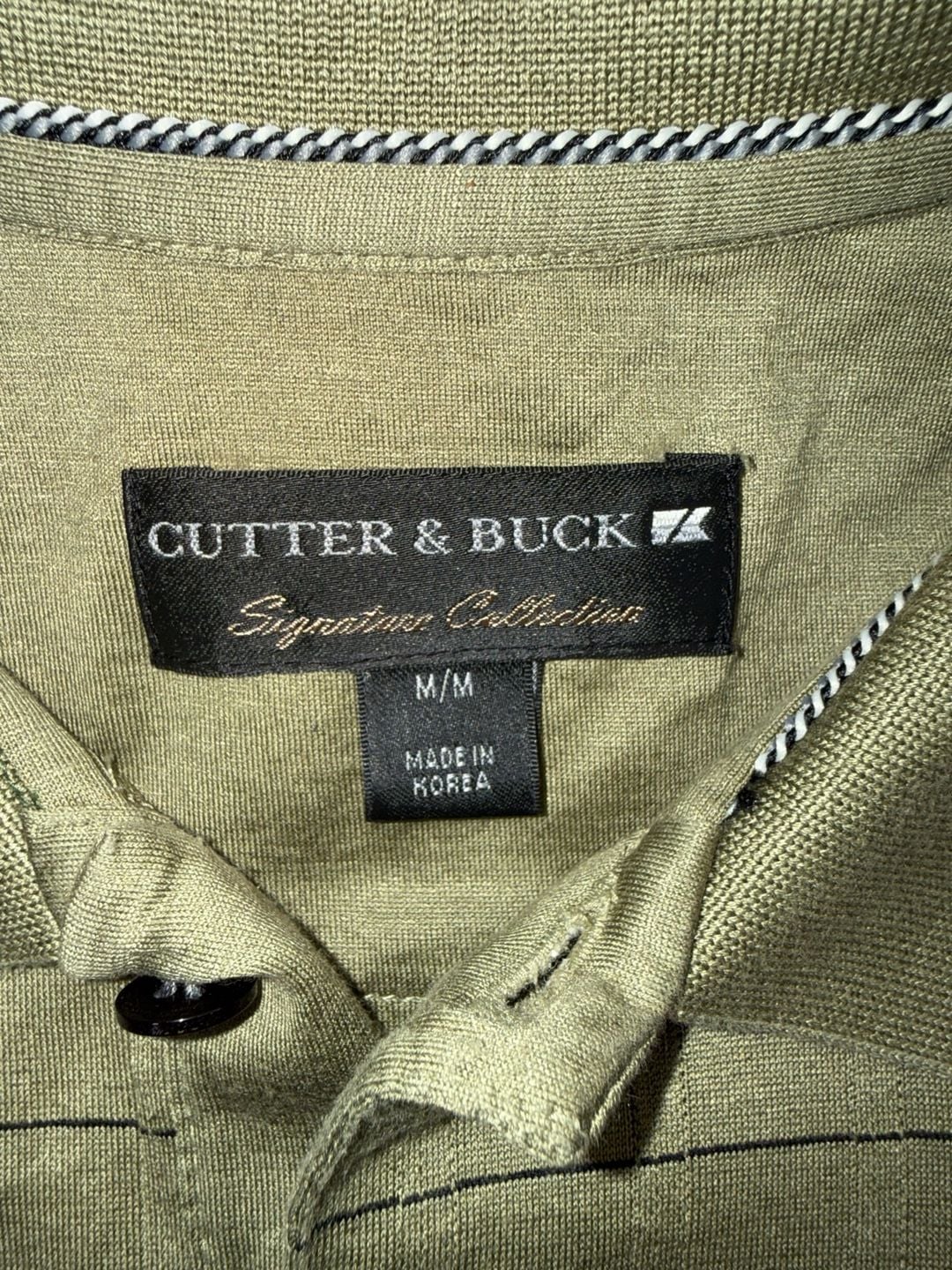 Cutter & Buck Signature Collection Polo Shirt Size M Green Notre Dame 3