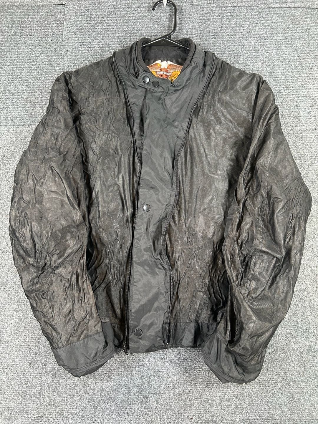 Harley-Davidson FXRG Jacket Size Large Black Waterproof Liner 2