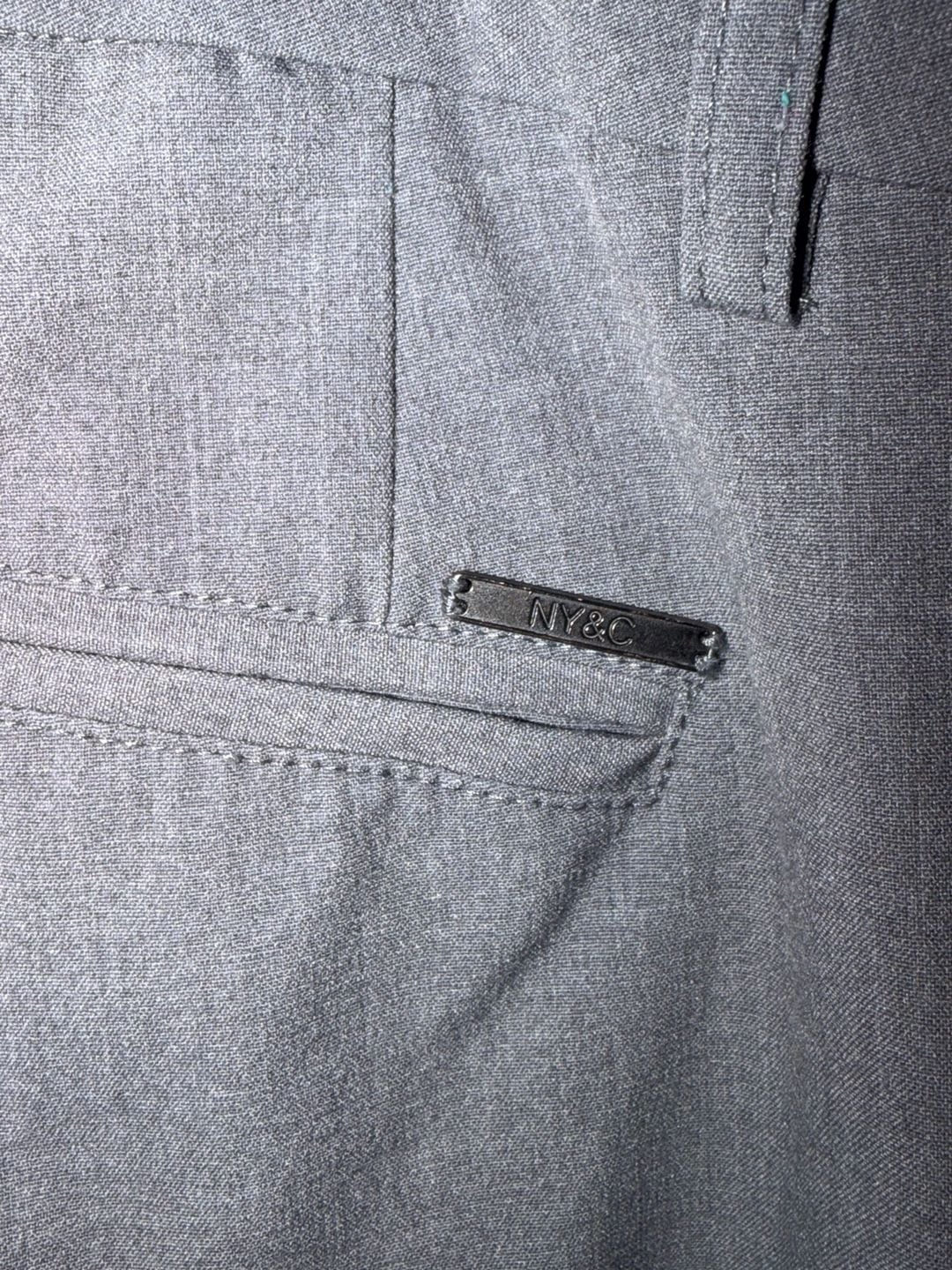 New York & Company Stretch Pants Size 12 Tall Gray Dress Trousers 4