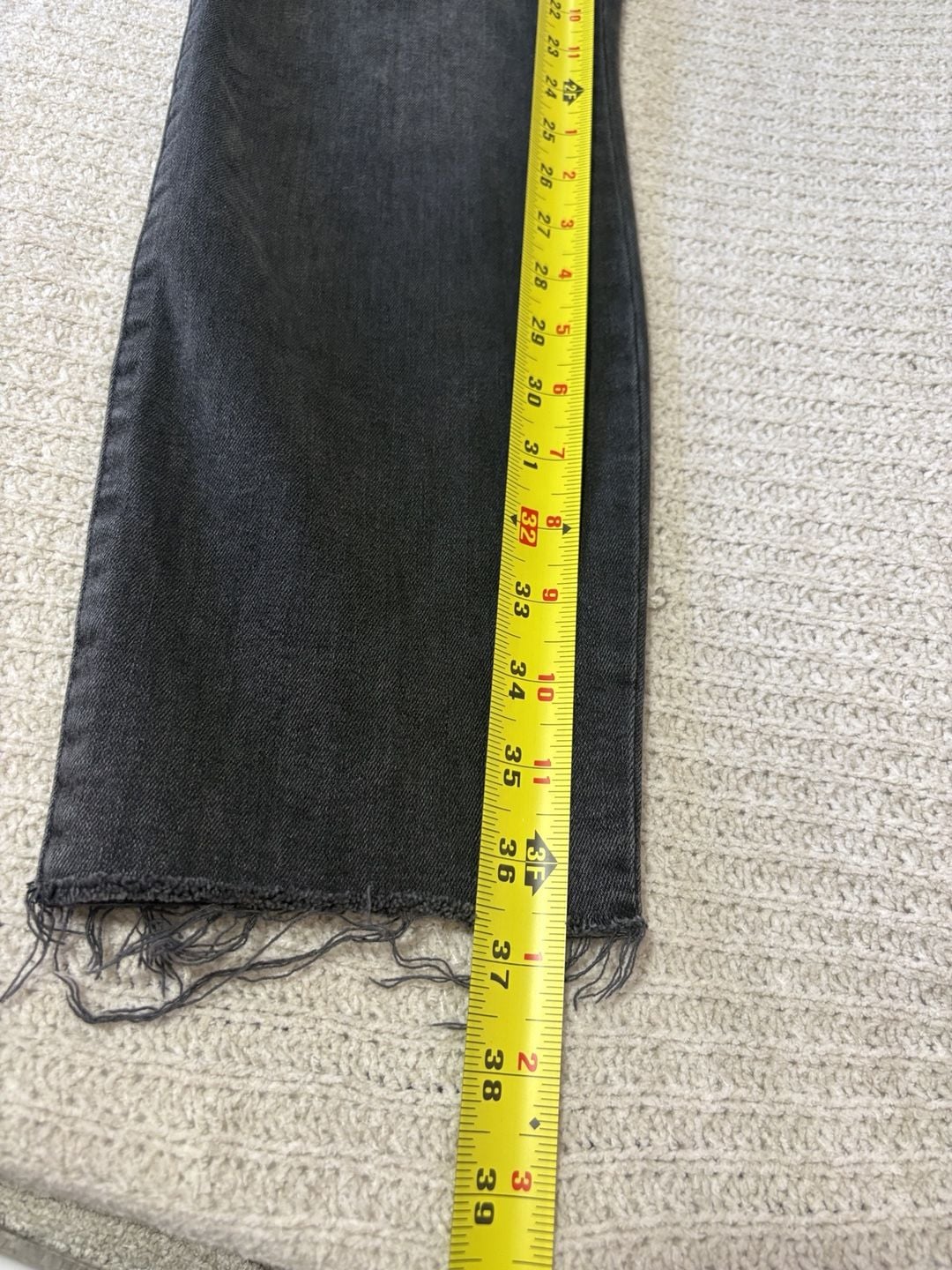 Gap True Skinny Mid Rise Jeans Size 31x28 Black Exposed Button Fly 5