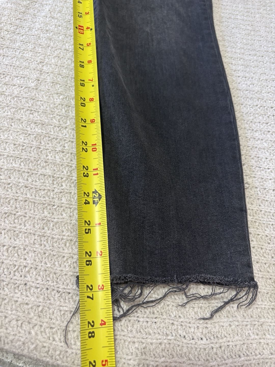 Gap True Skinny Mid Rise Jeans Size 31x28 Black Exposed Button Fly 6