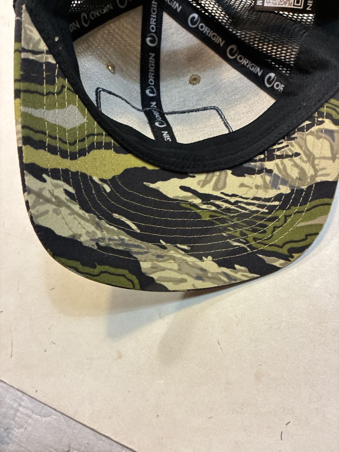 Origin Field Explorer Trucker Hat Camo Mesh Snapback Cap MFG USA 8