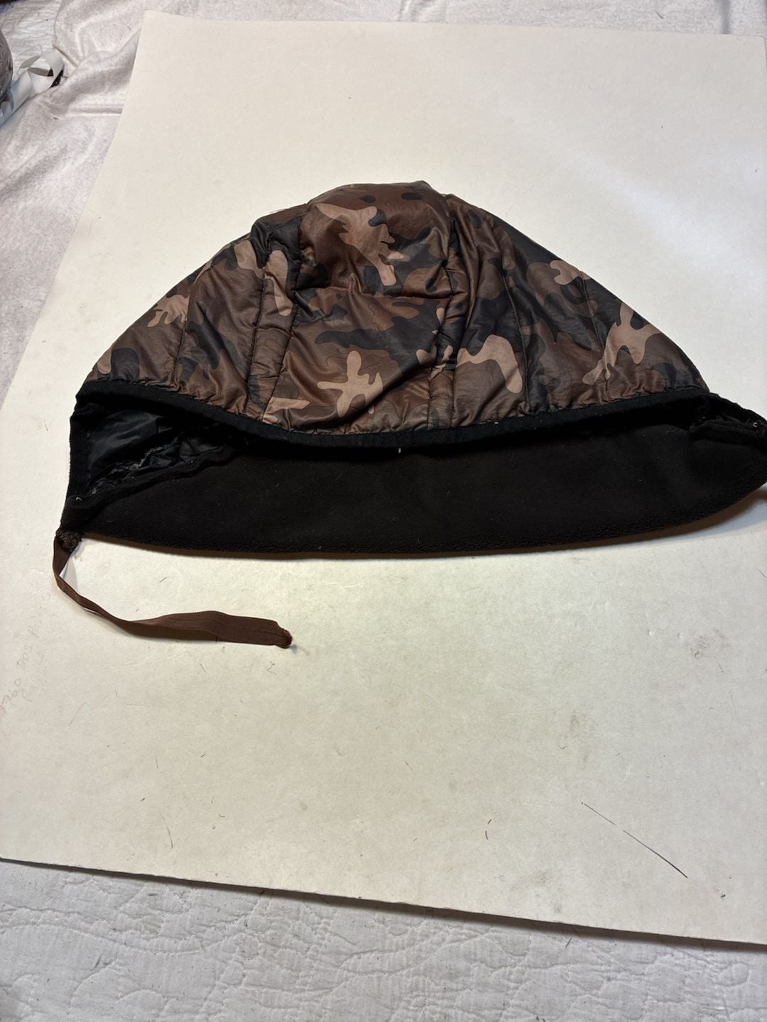 Unbranded Camo Quilted Fleece Lined Detachable Hood Brown Black 1