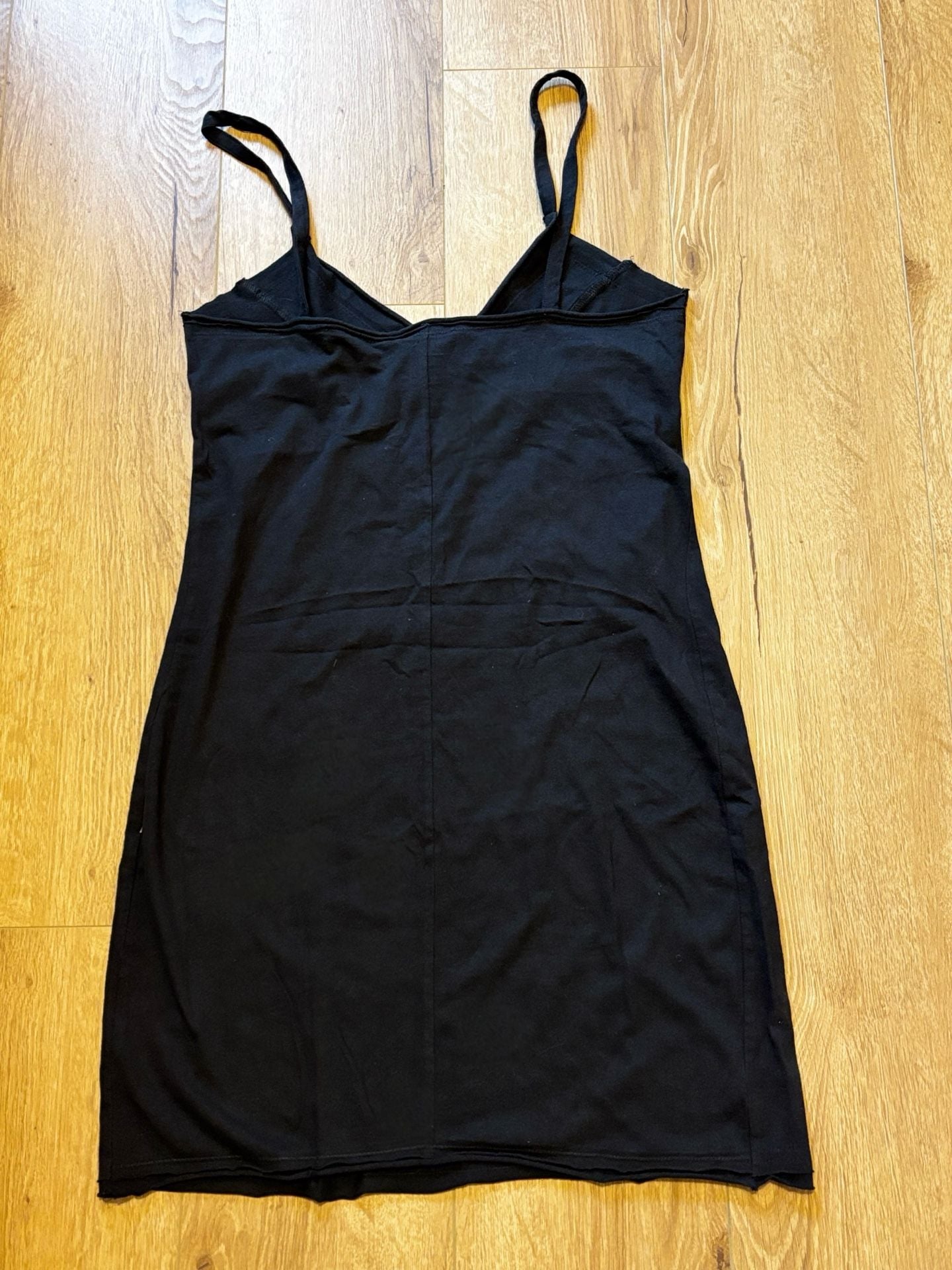 Diesel Black Graphic Glitter Cami Mini Dress Y2K Punk Grunge XL 2