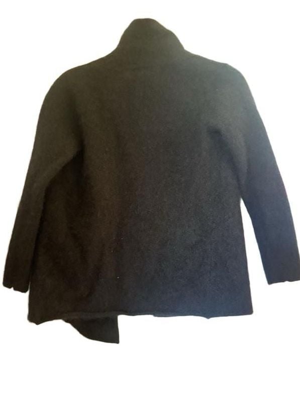 Charter Club Cashmere Sweater Size Petite S Black 100% Cashmere Open Front 11