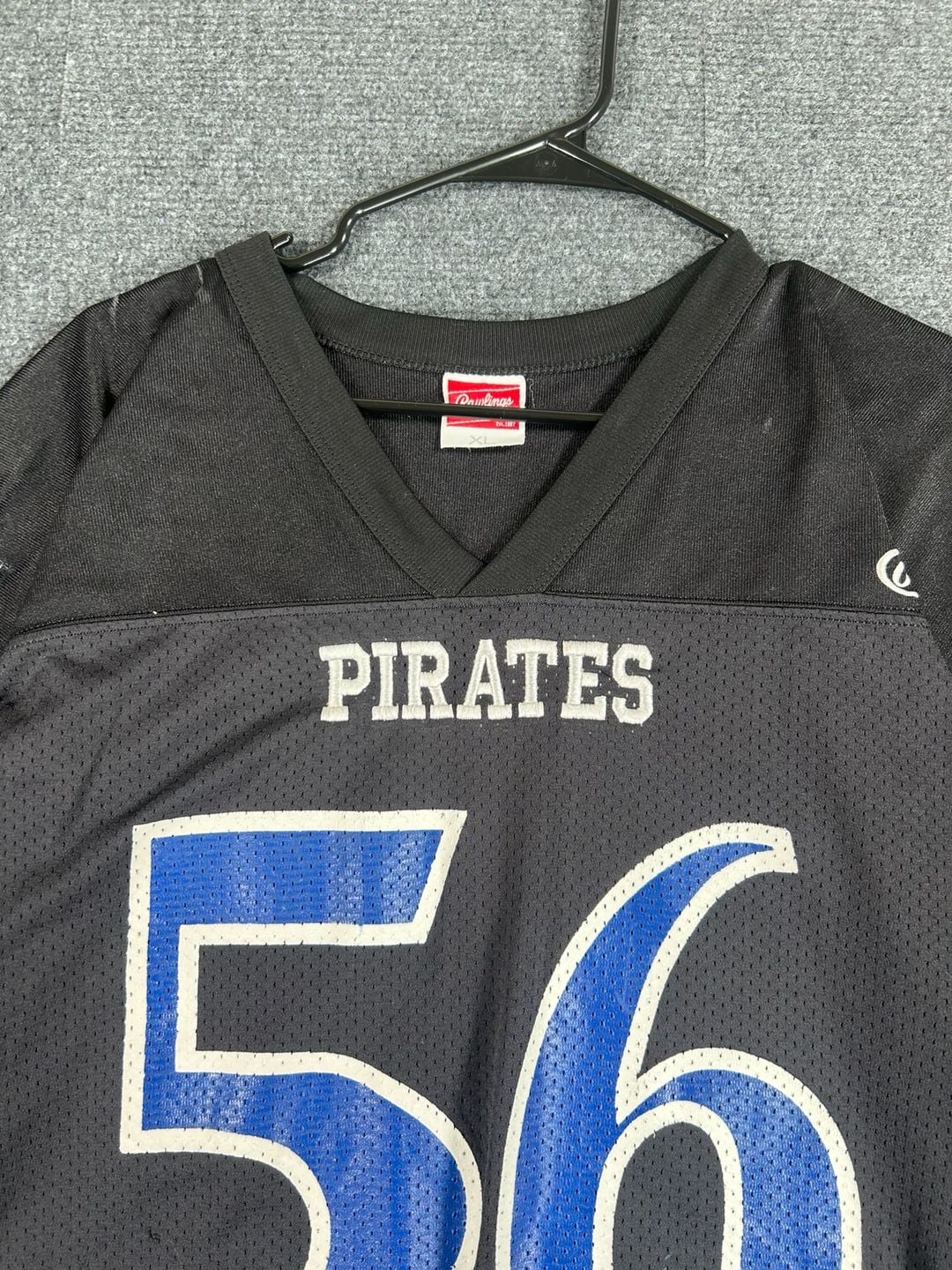 Rawlings Pirates Football Jersey Size XL Black 56 3