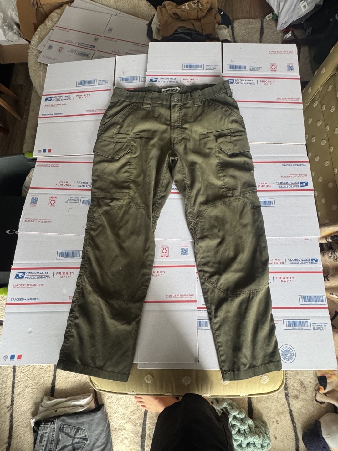 First Tactical Cargo Pants Size 36x30 Olive Green Tactical Utility Trousers 2