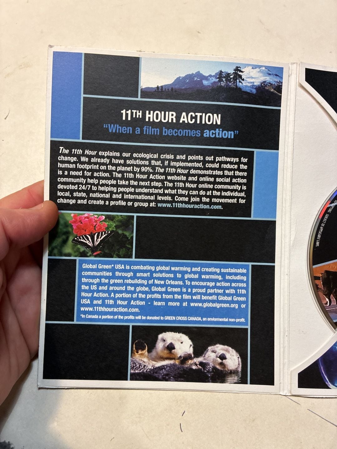 The 11th Hour DVD Leonardo DiCaprio Documentary Movie Film Used Good 3