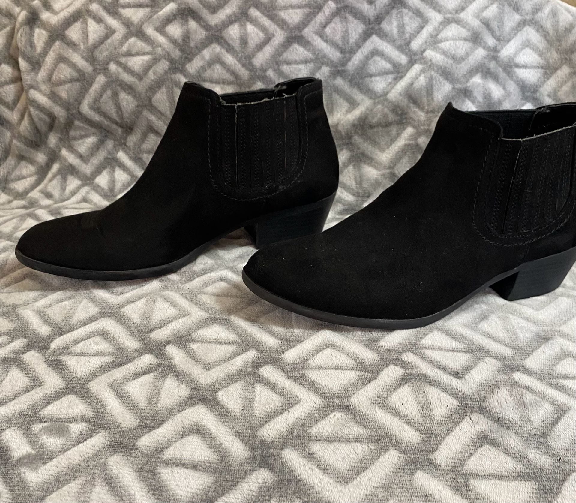 American Eagle Outfitters Black Suede Ankle Booties 3