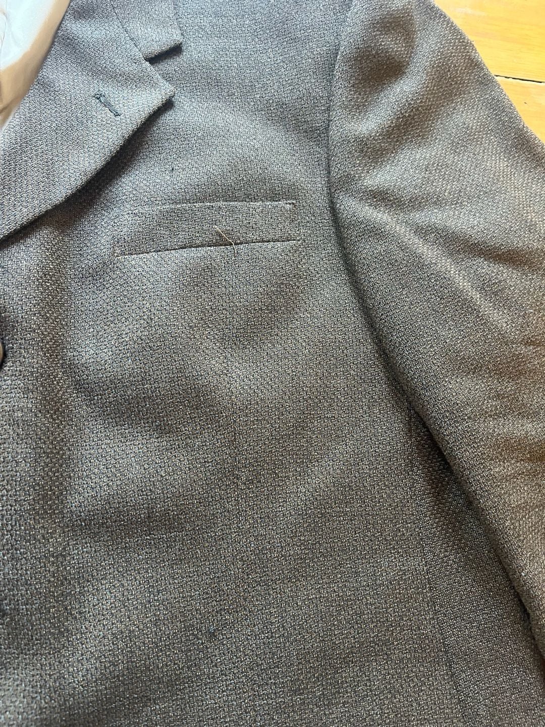 Kenneth Cole Blazer Suit Jacket 3 Button Brown y2k Office Workwear 42R 41R Union 9
