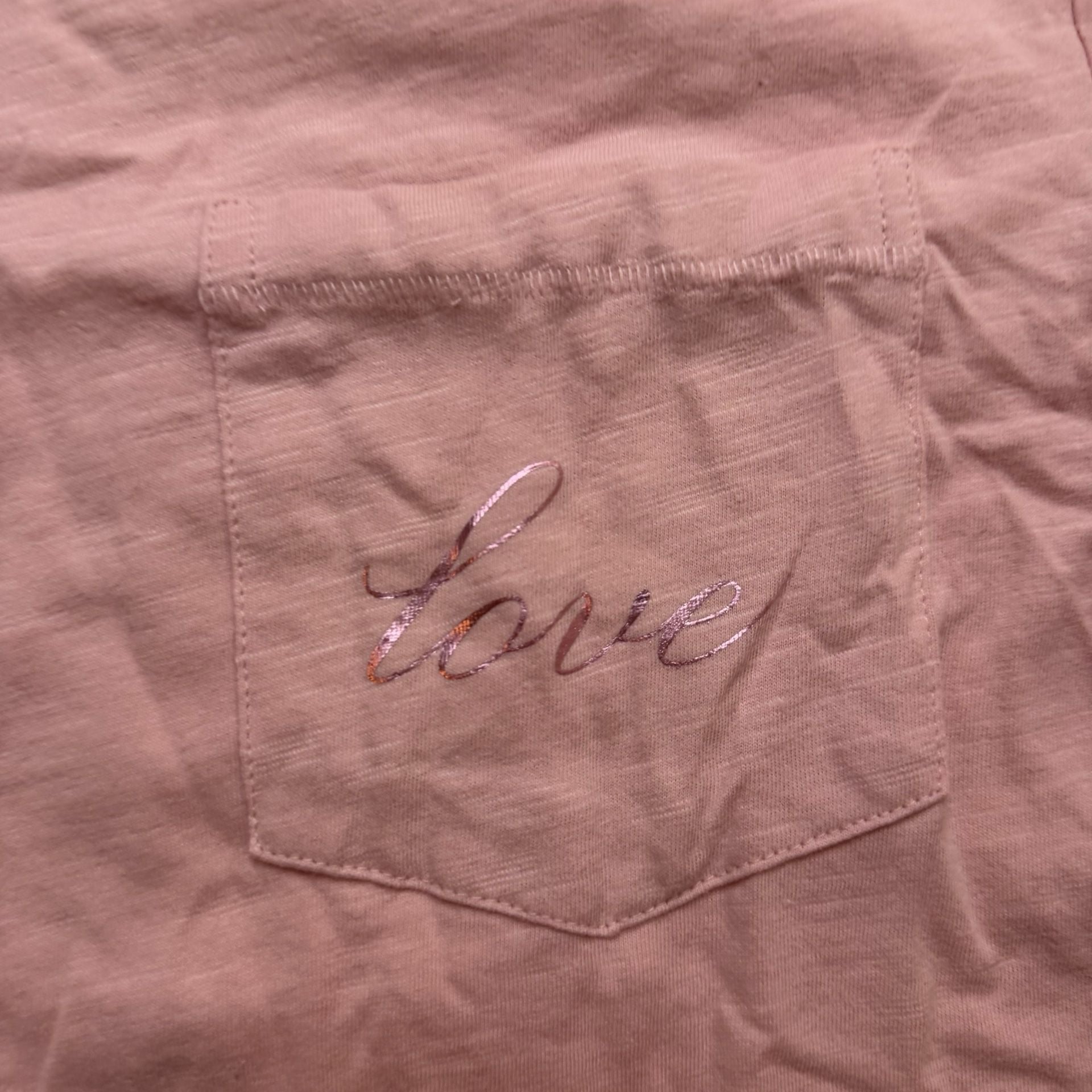 Victoria's Secret Crop Top Size L Pink Love Pocket 3