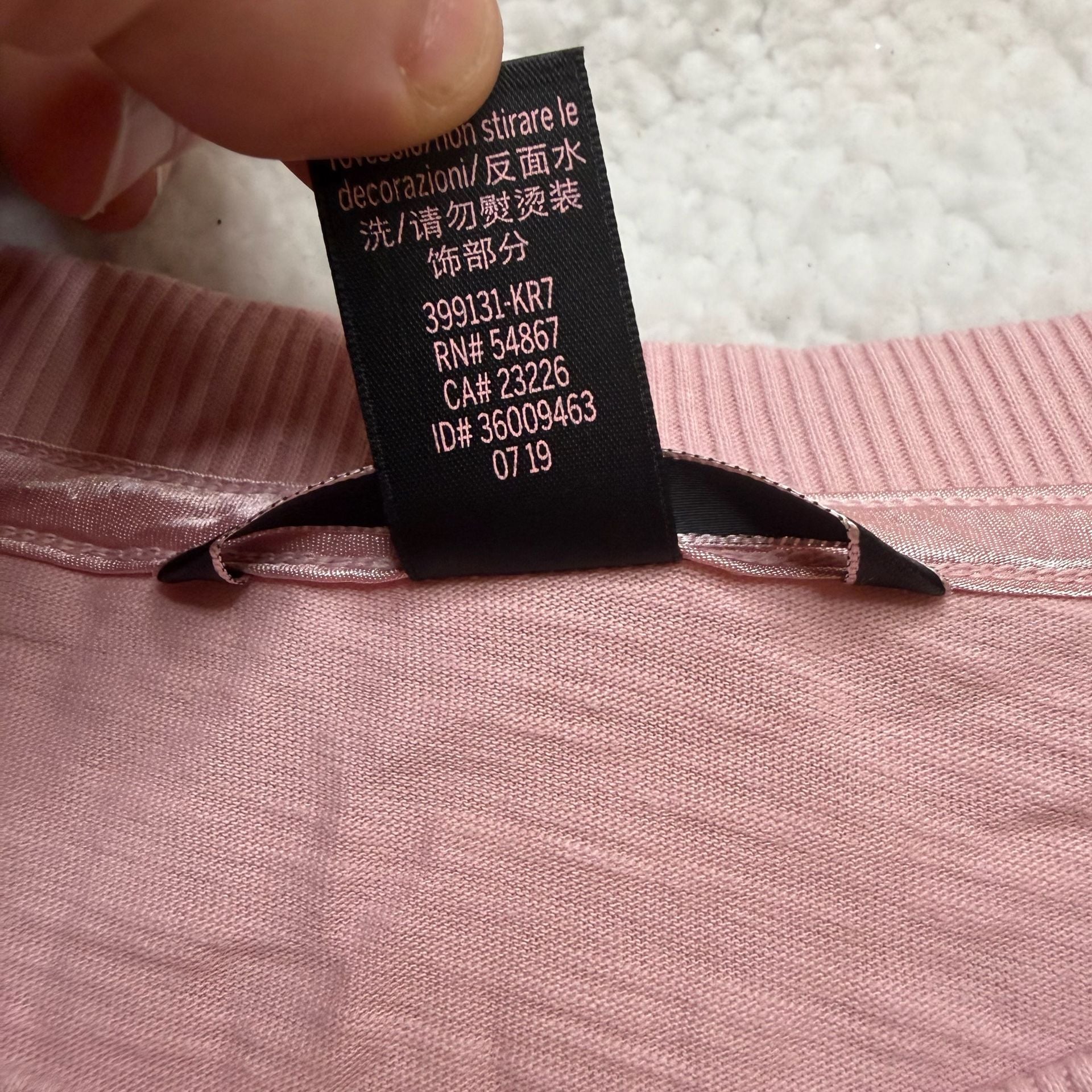 Victoria's Secret Crop Top Size L Pink Love Pocket 5