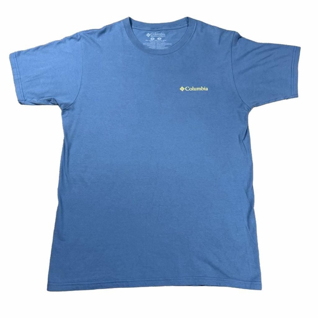 Columbia Graphic T-Shirt Size M Blue Camping Car Roof Tent 2