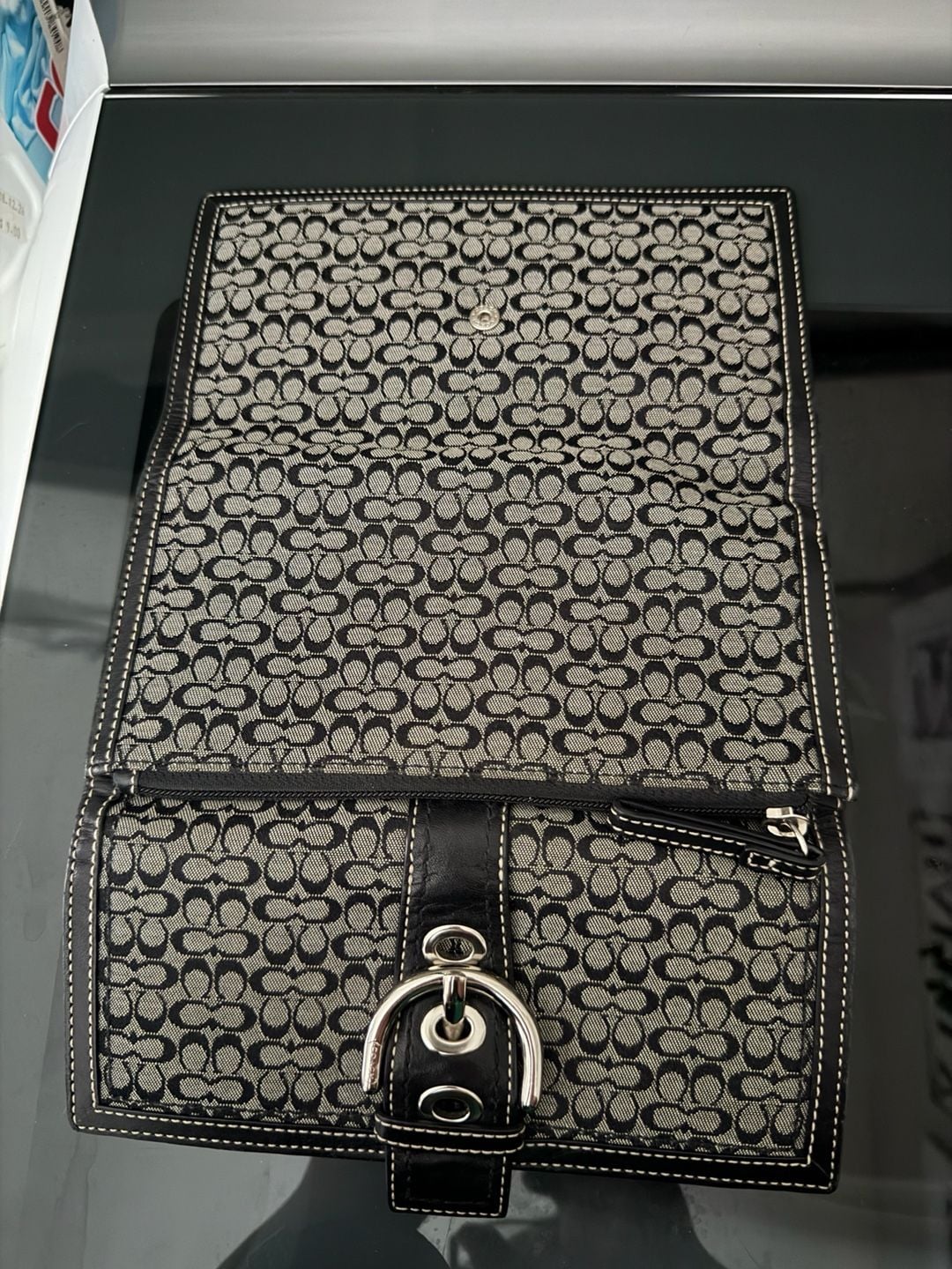 Y2K Coach Soho Signature Jacquard Shoulder Bag & Matching Wallet 6