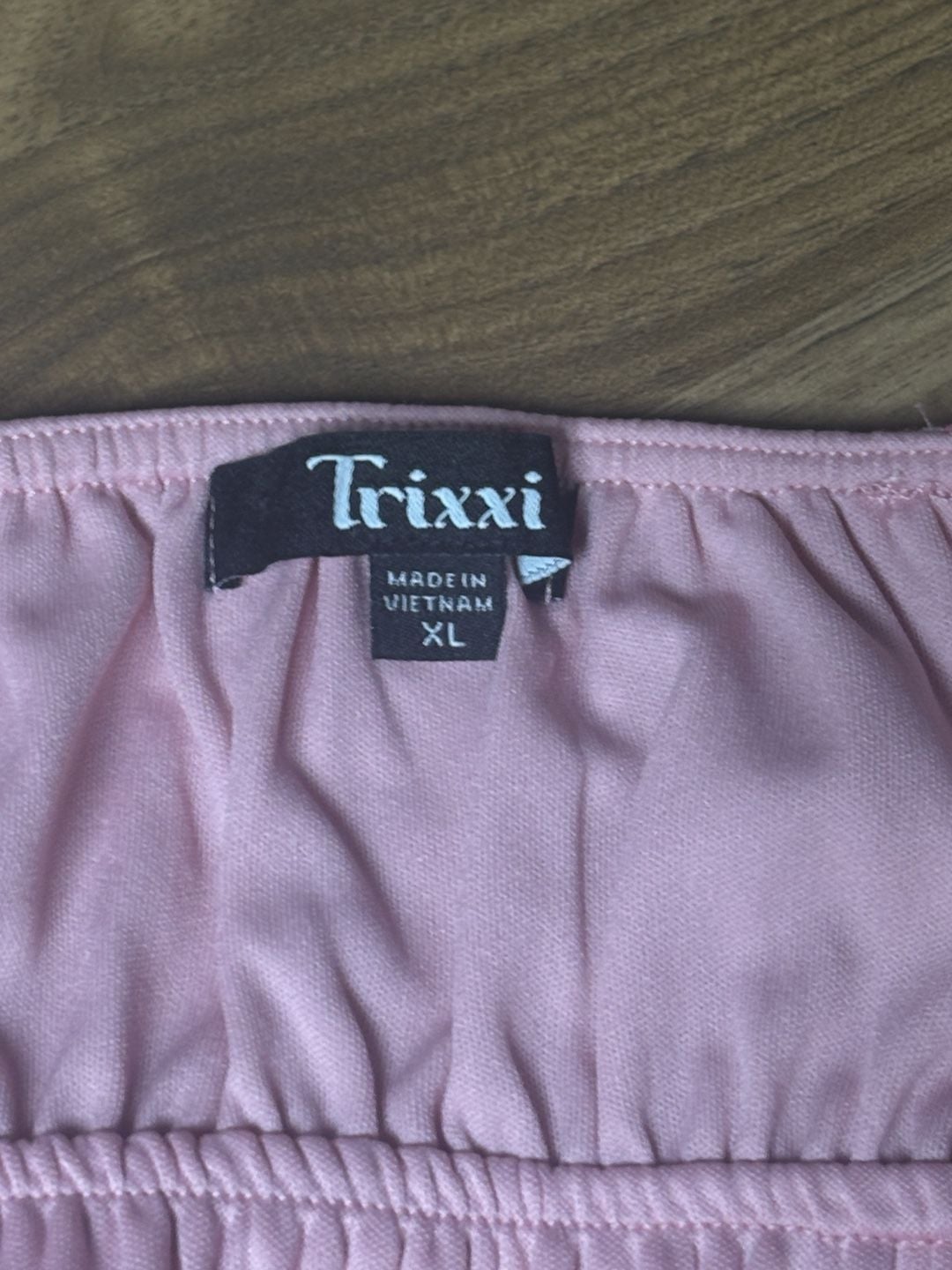 Trixxi Floral Smocked Ruffle Midi Dress Pink Cami Tiered Sz XL 6