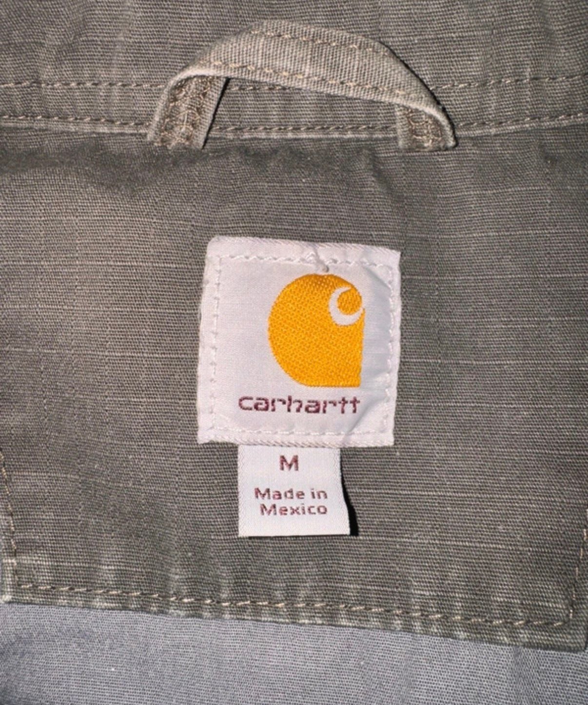 Carhartt Heated Jacket Size M Brown Canvas Full Zip Workwear 5