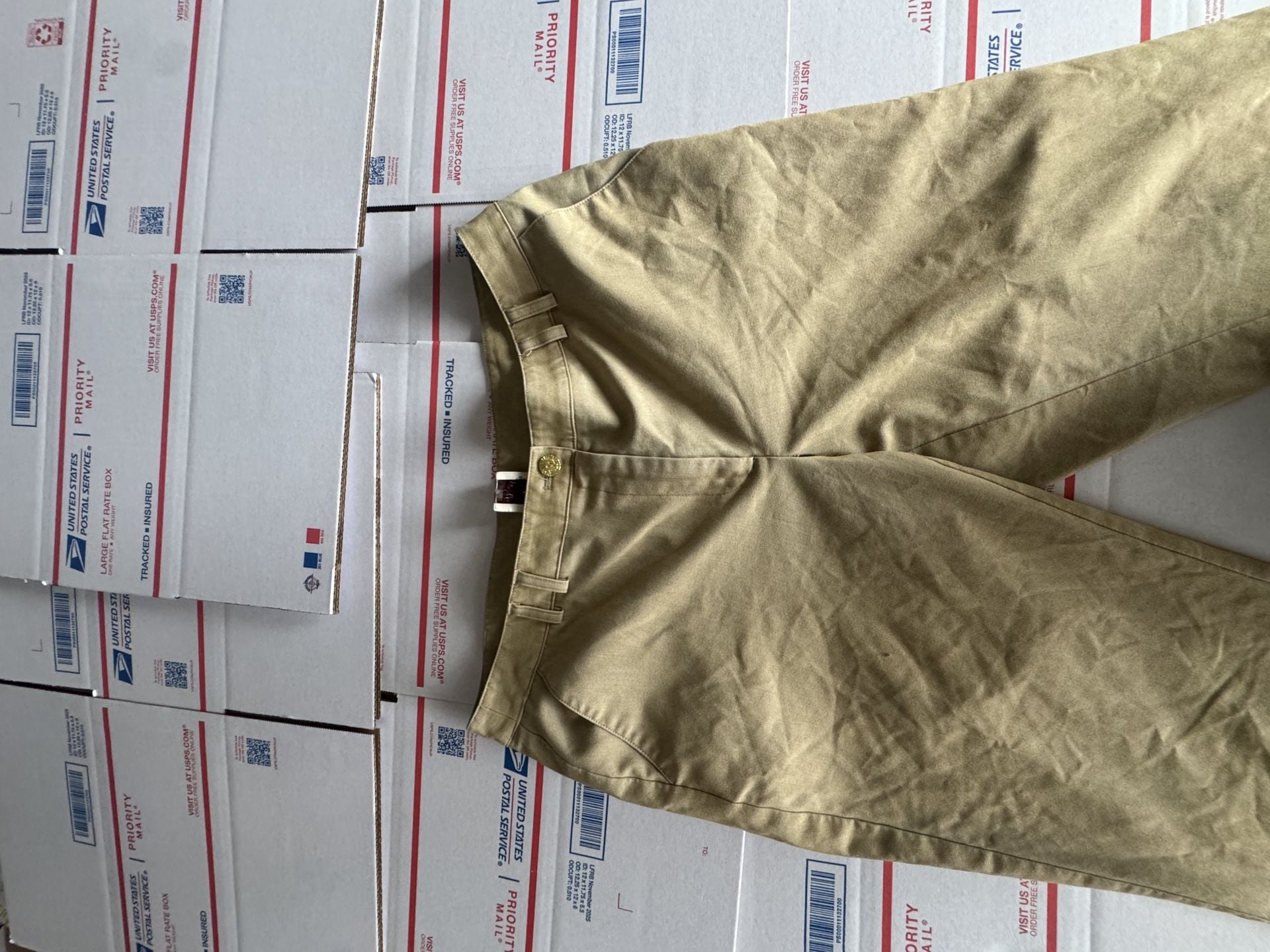 Anne Klein Khaki Flare Pants 3