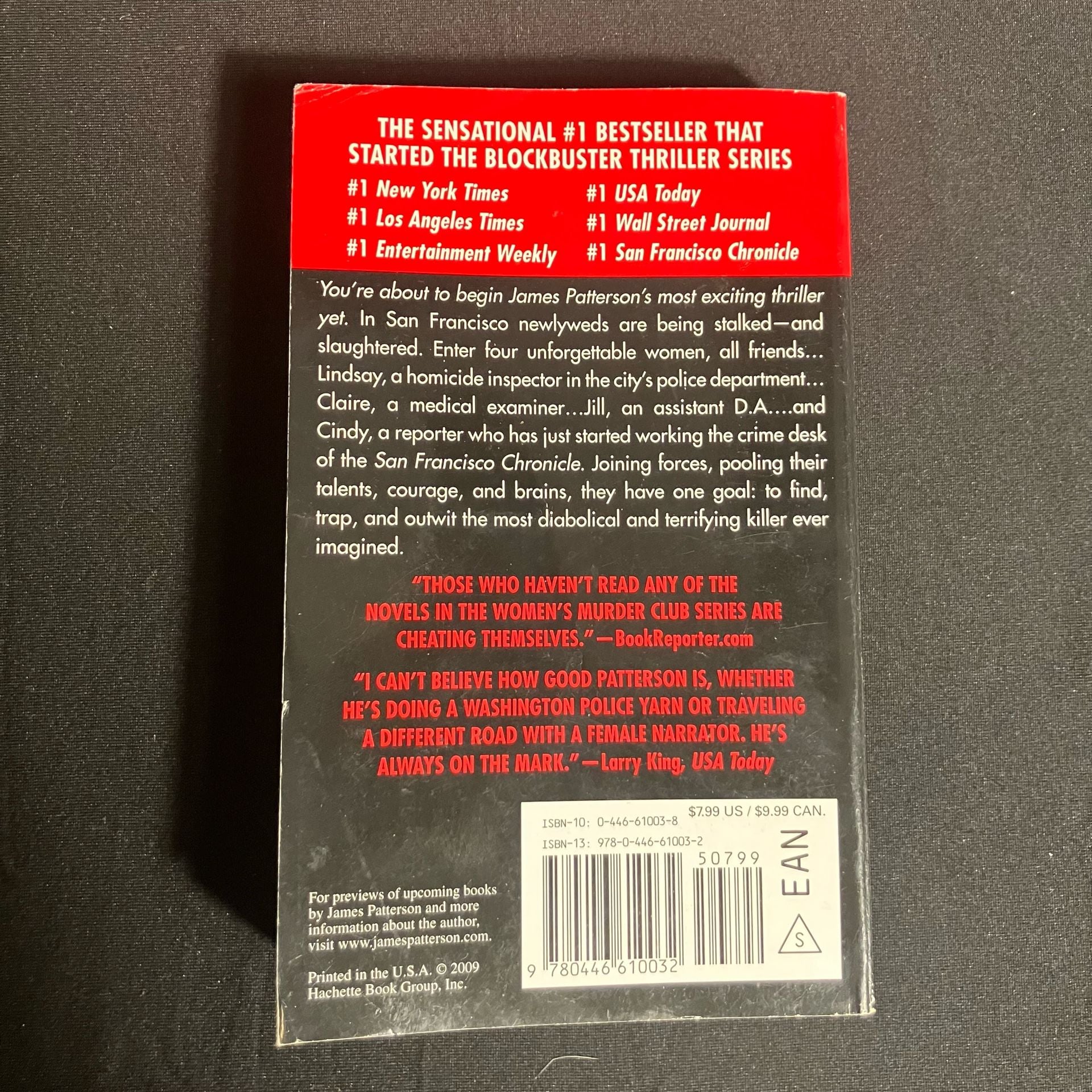 James Patterson 1st to Die Paperback Novel 2