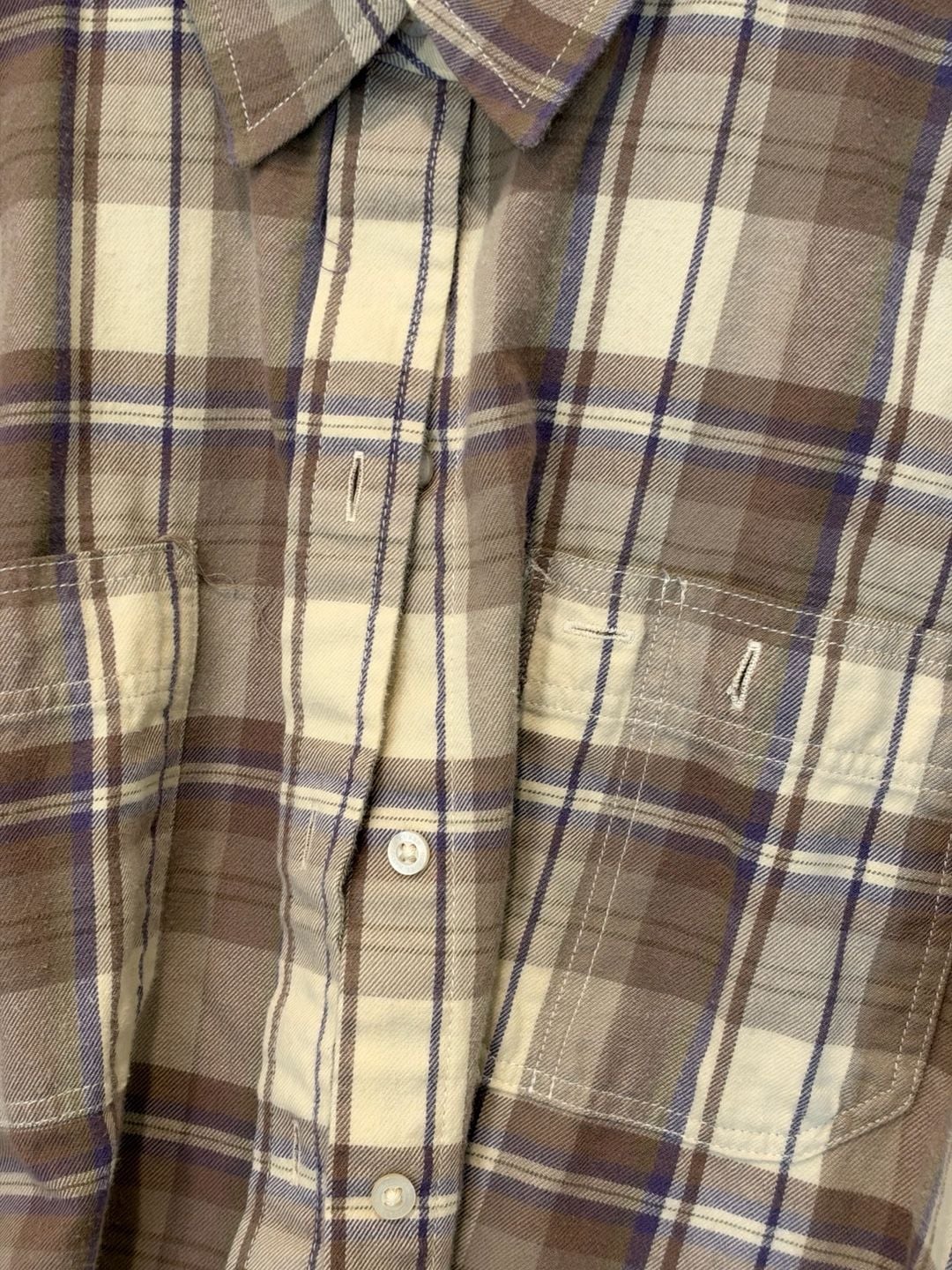 Lauren Ralph Lauren Plaid Flannel Button Up Shirt Size XL Brown 3