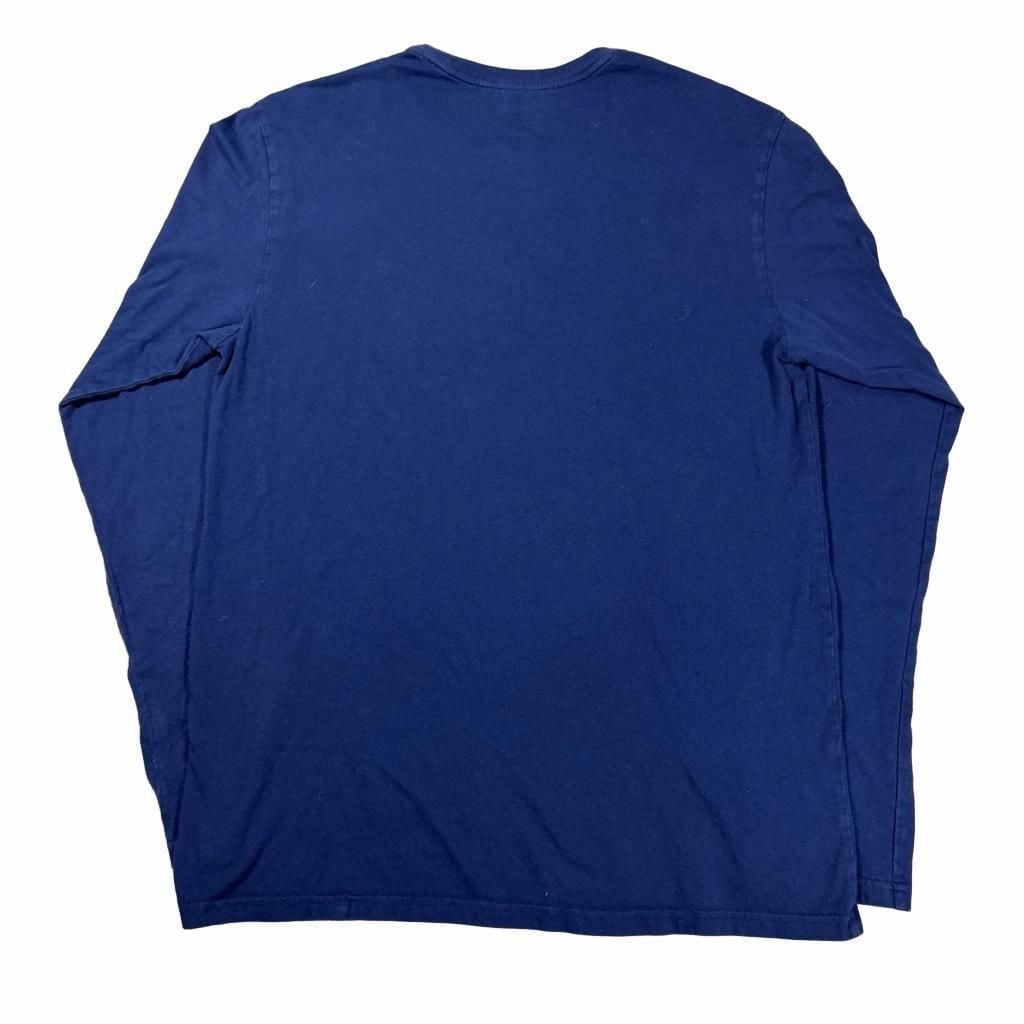 Polo Ralph Lauren Bear Long Sleeve T-Shirt Size M Blue Cotton 3