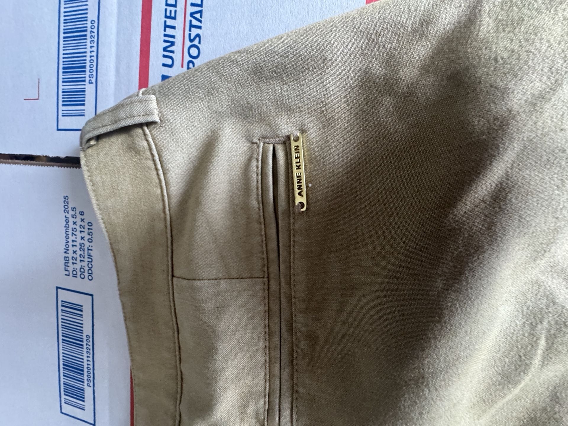 Anne Klein Khaki Flare Pants 7