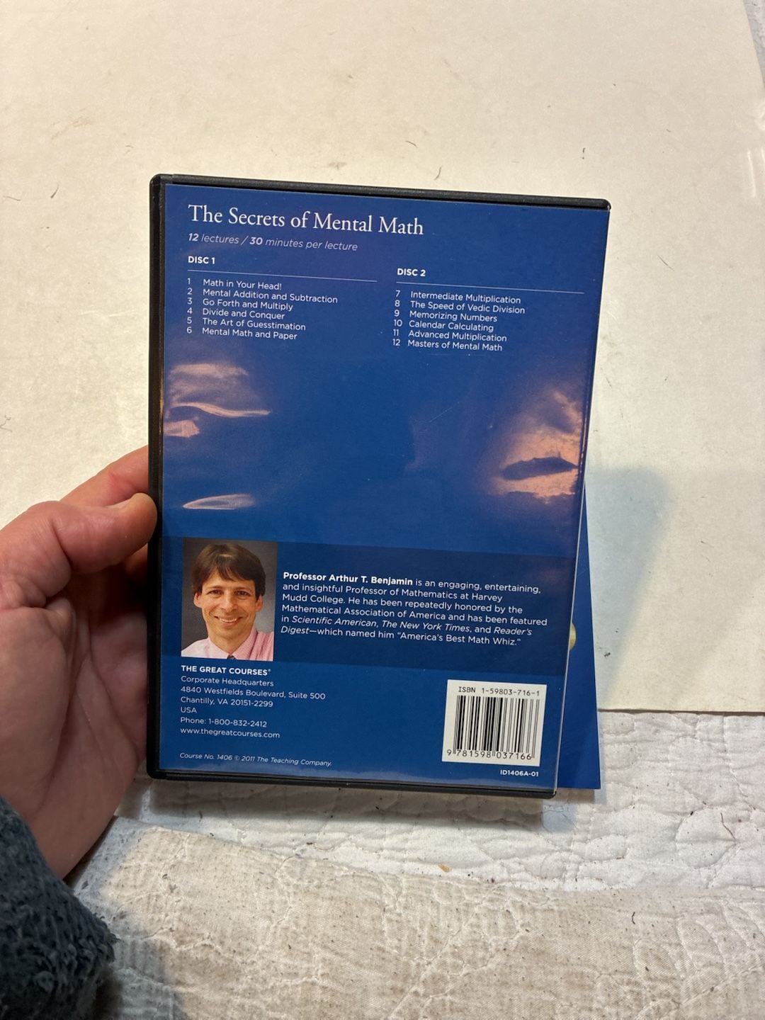 The Great Courses The Secrets Of Mental Math DVD Set And Guidebook 2