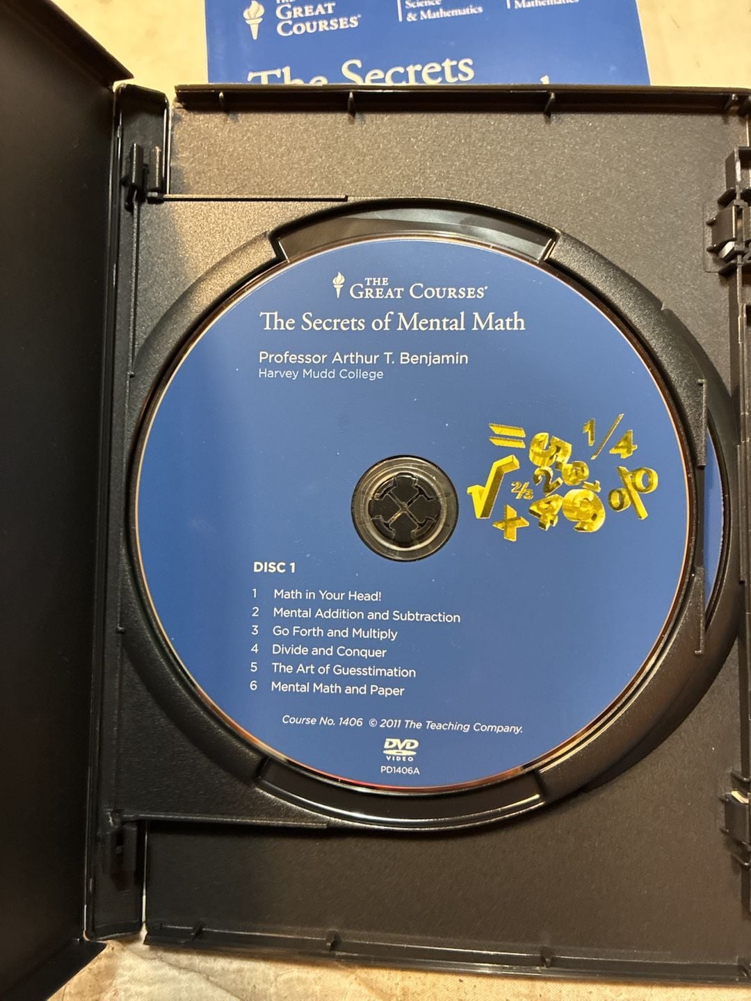 The Great Courses The Secrets Of Mental Math DVD Set And Guidebook 3