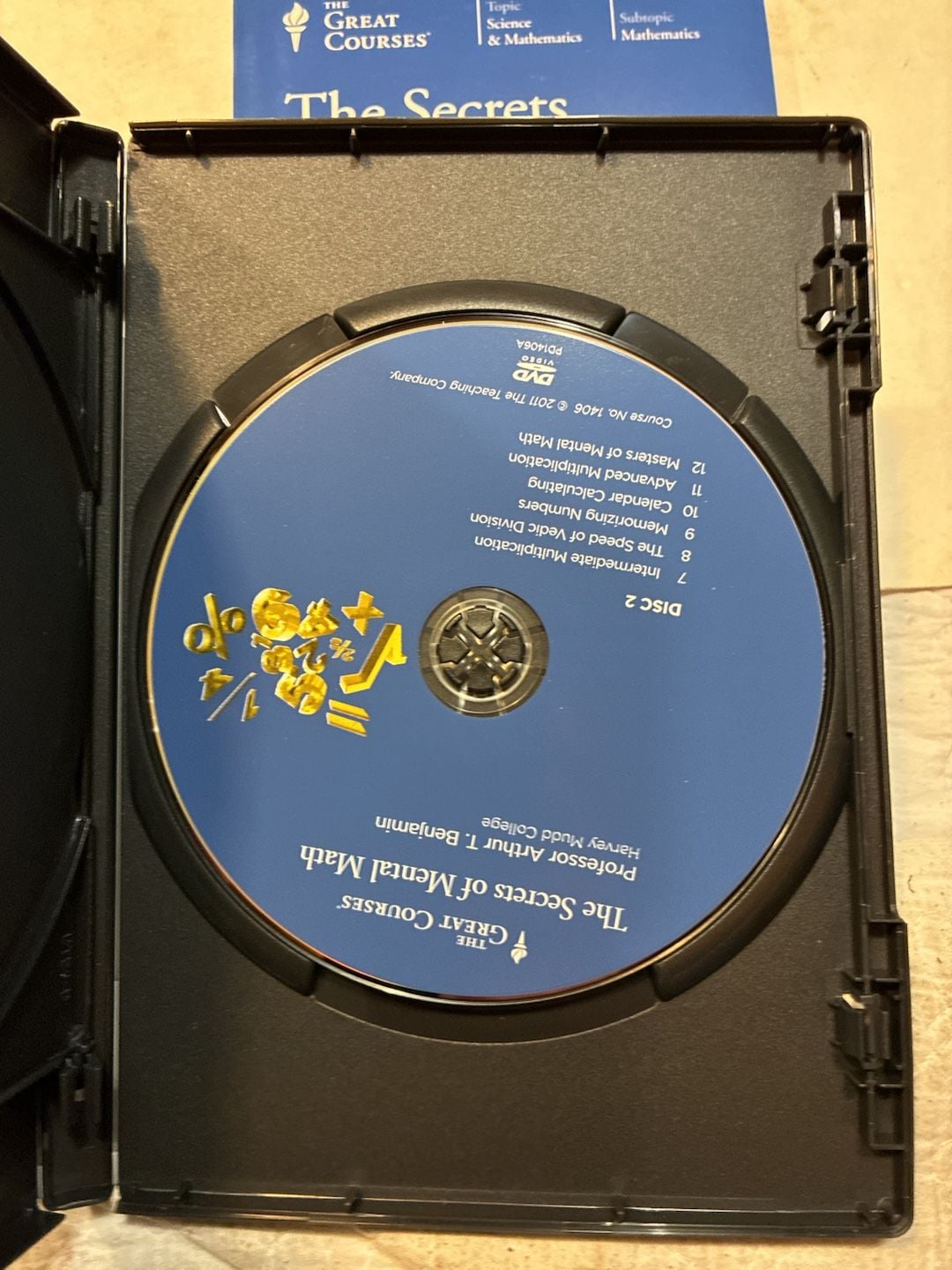 The Great Courses The Secrets Of Mental Math DVD Set And Guidebook 4