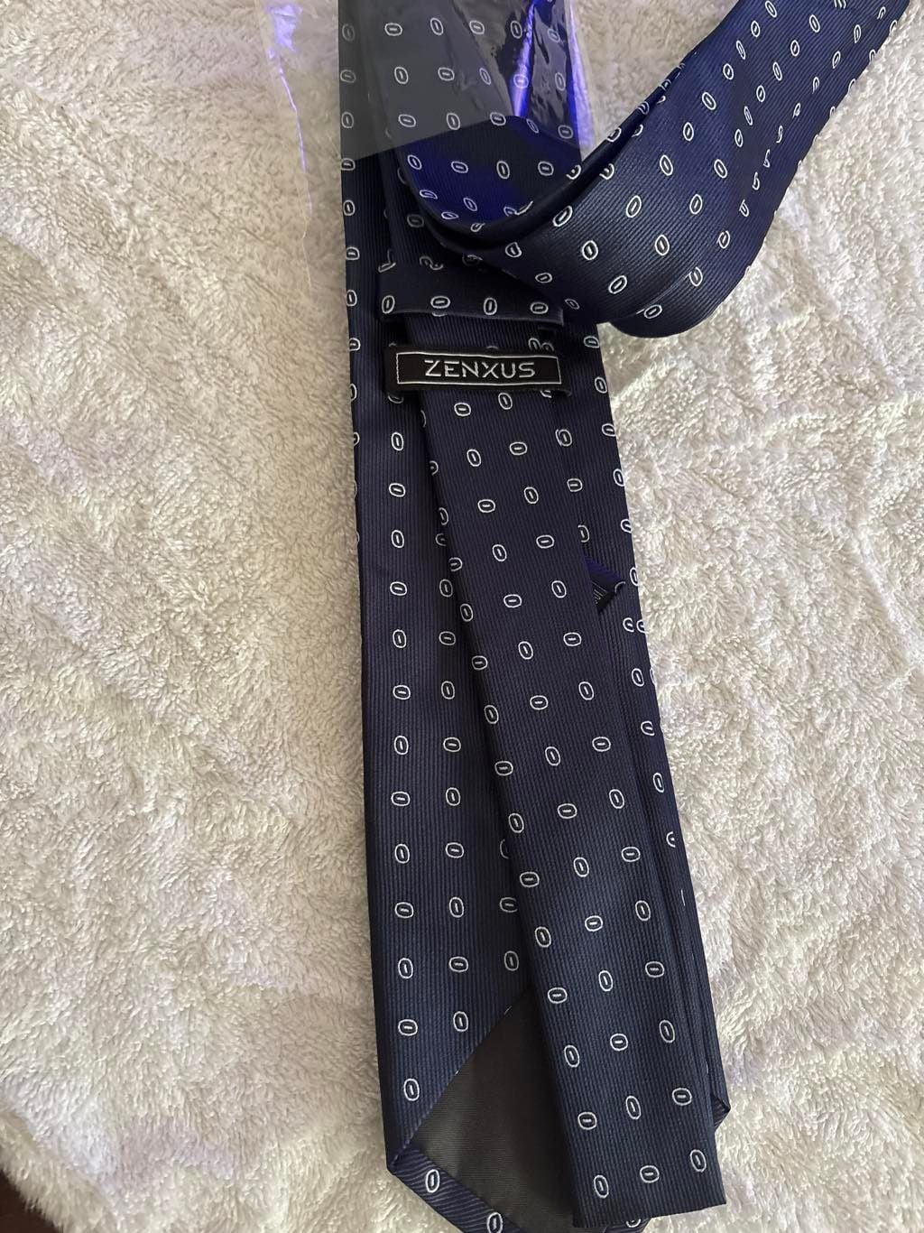 Zenxus Necktie Blue Micro Pattern 1