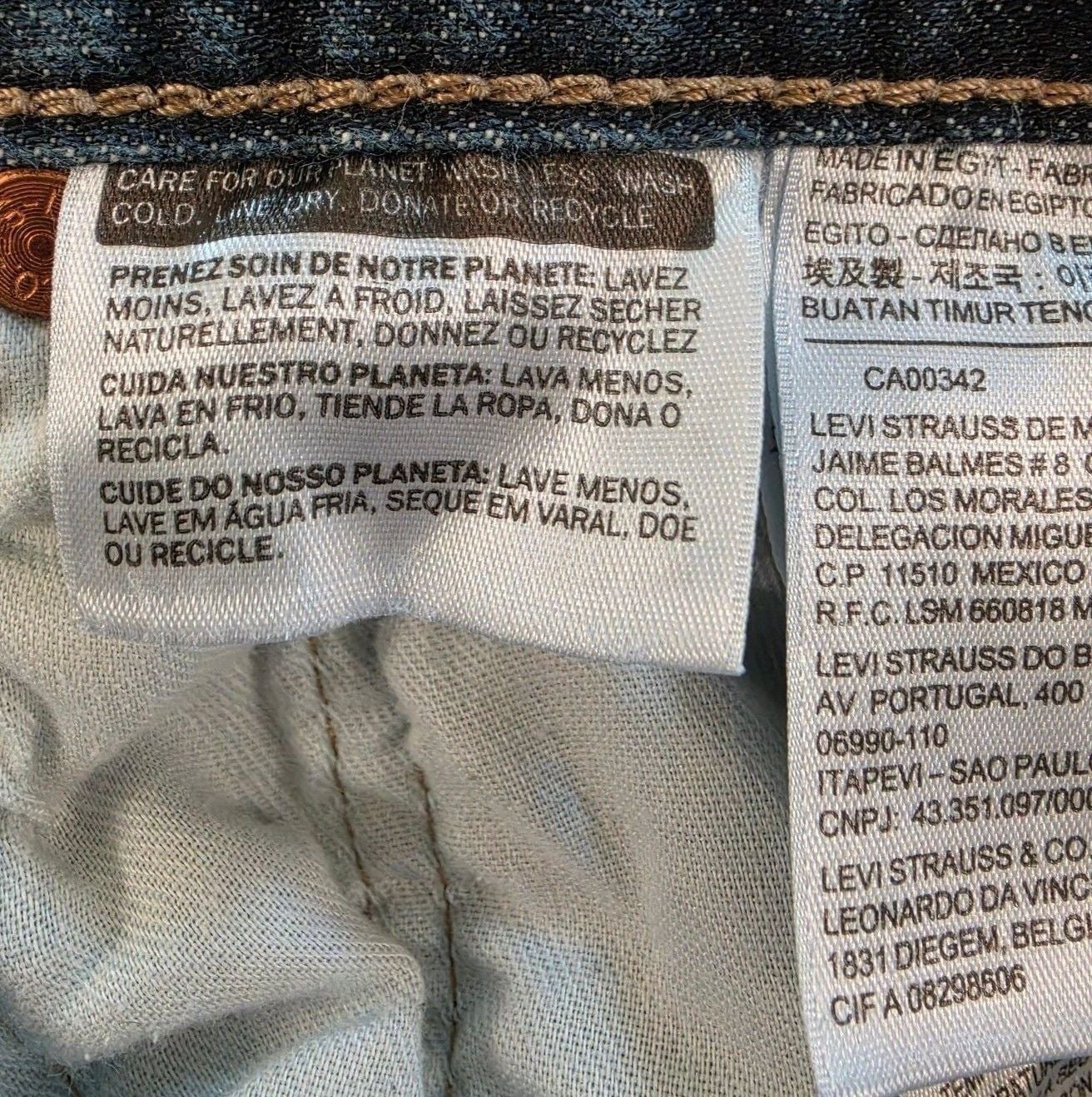 Levi's 501 Original Fit Jeans Size 36x34 Dark Wash 5