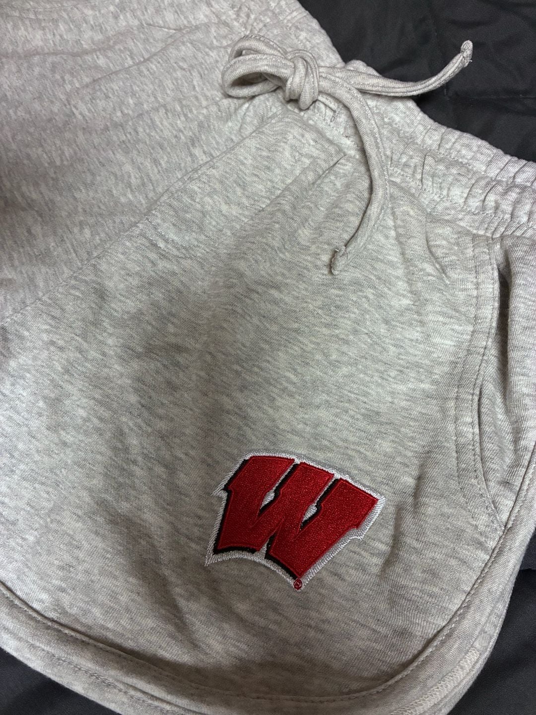 Hype & Vice Wisconsin Badgers Sweatshirt Shorts Size S Gray 3