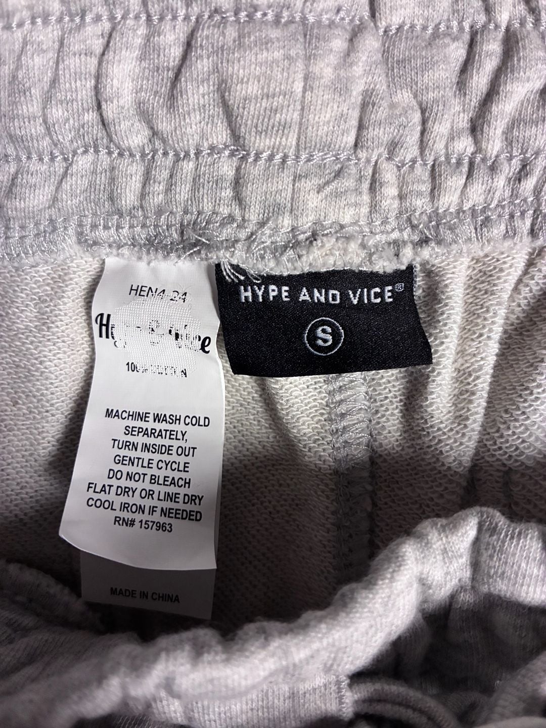 Hype & Vice Wisconsin Badgers Sweatshirt Shorts Size S Gray 6