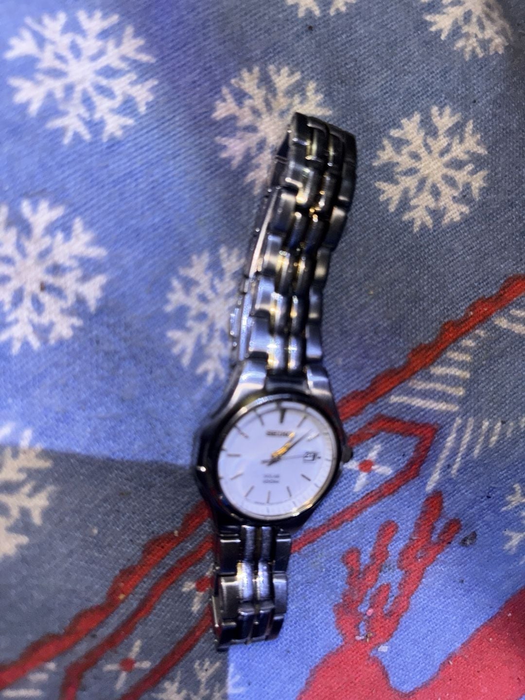 Seiko Solar Two-Tone Watch vintage 2