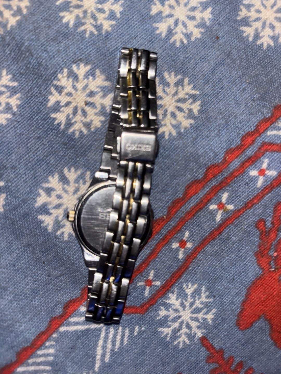 Seiko Solar Two-Tone Watch vintage 4