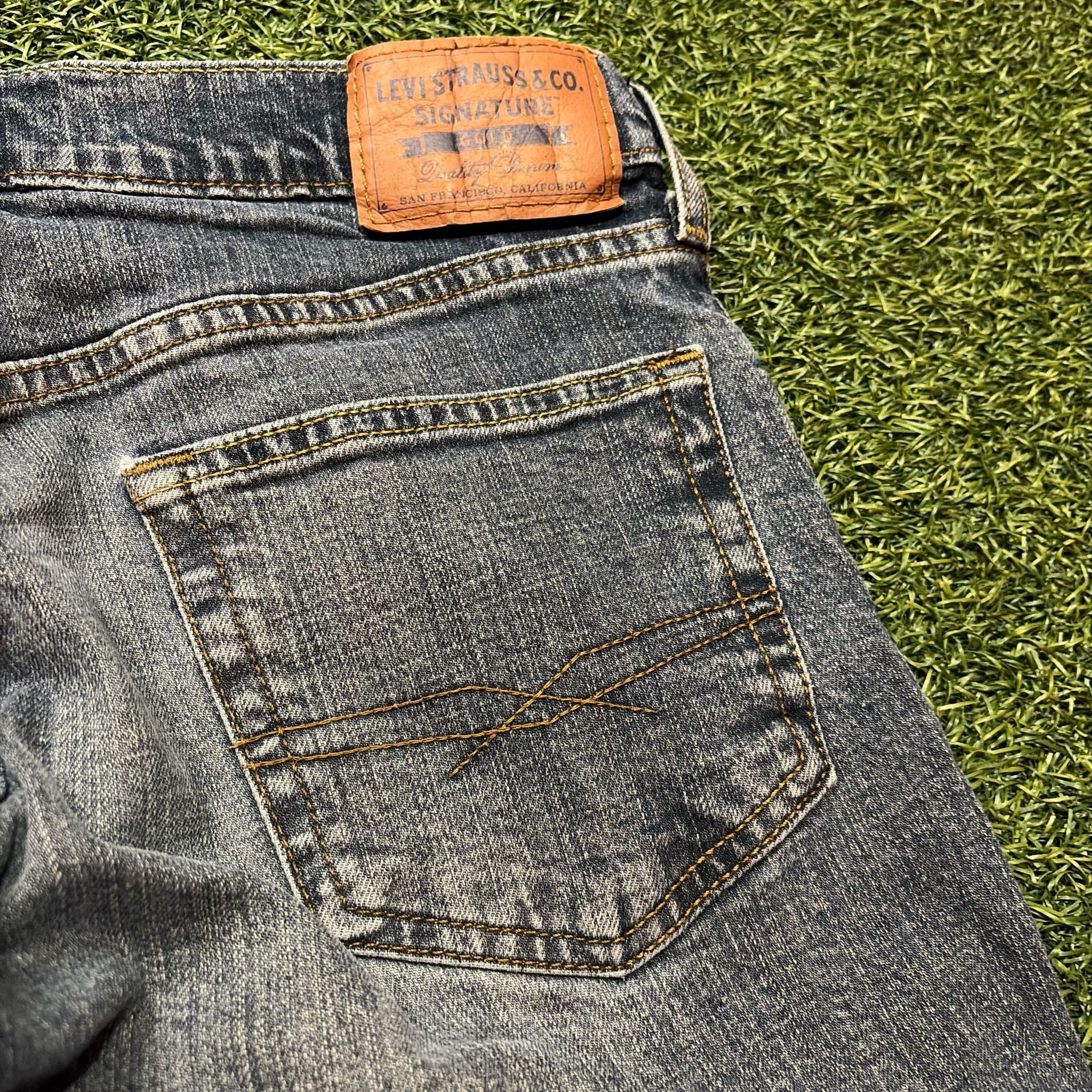 Levi Strauss Signature Bootcut Jeans Blue Denim 6