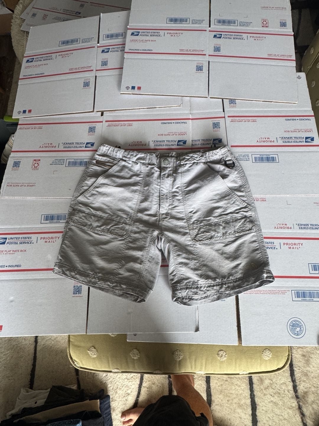 The North Face Cargo Shorts Size L Gray Pre-Owned 2