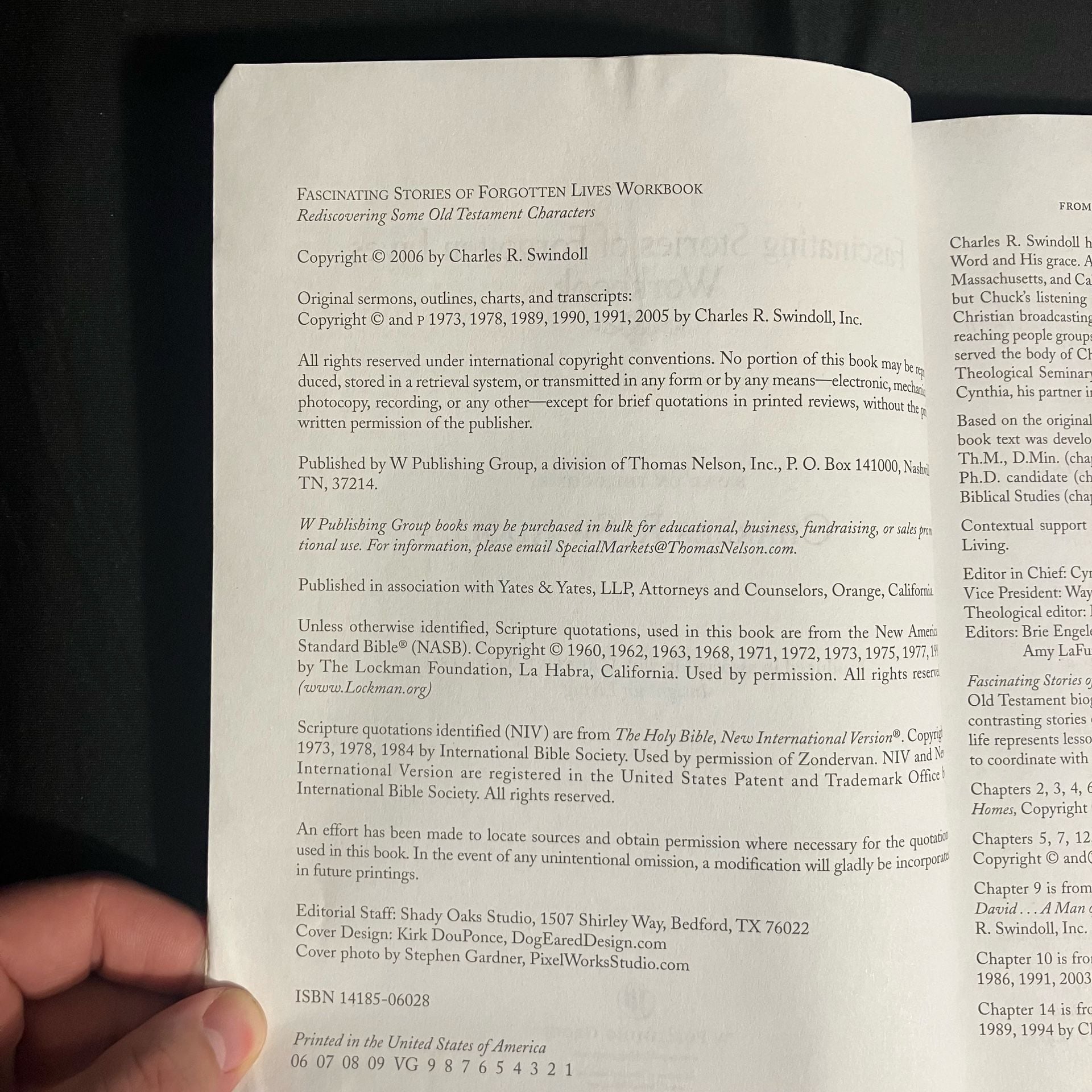 Fascinating Stories of Forgotten Lives Workbook Charles R. Swindoll 6