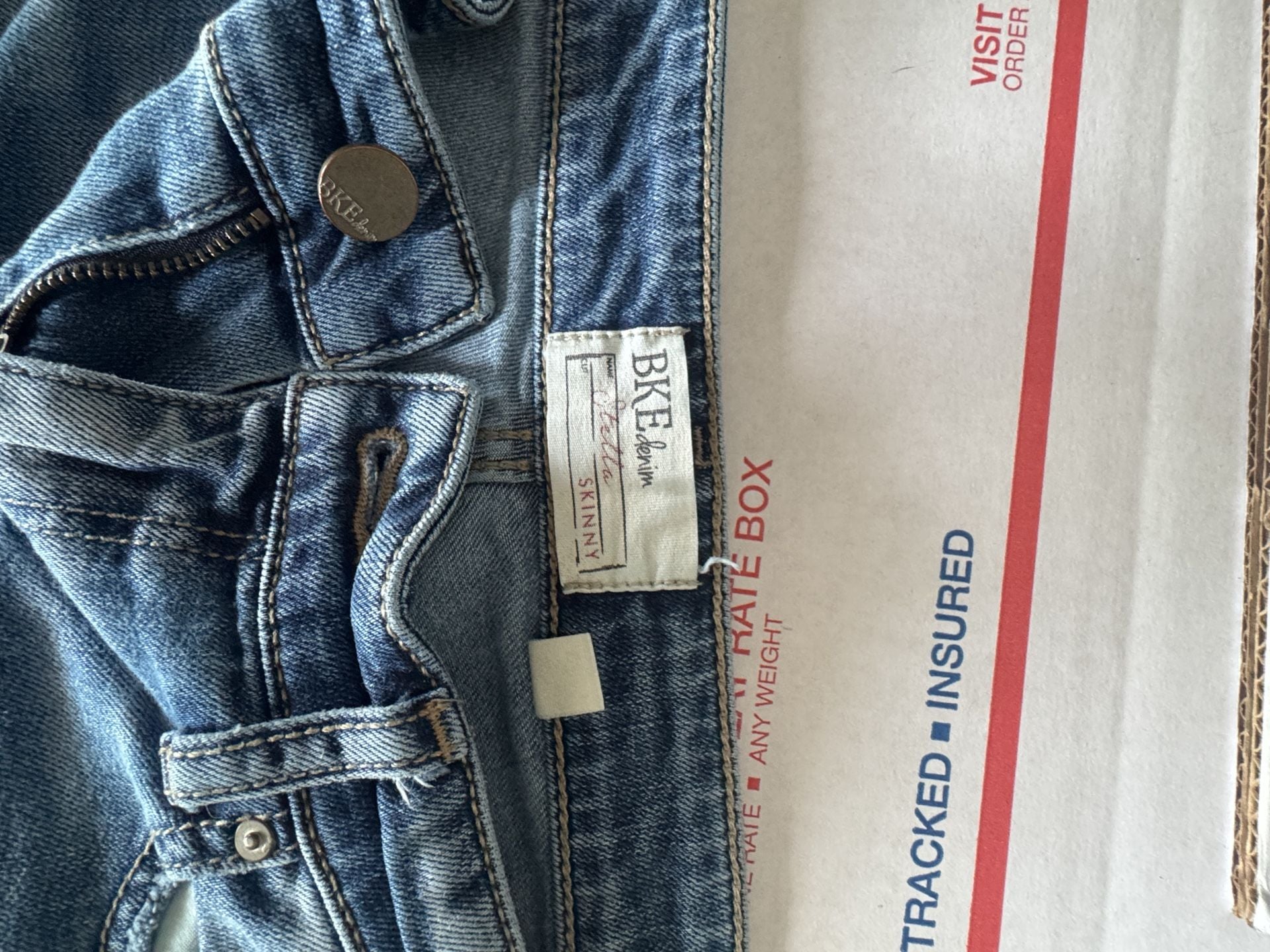BKE Stella Skinny Jeans 26x31.5 Blue Denim 4