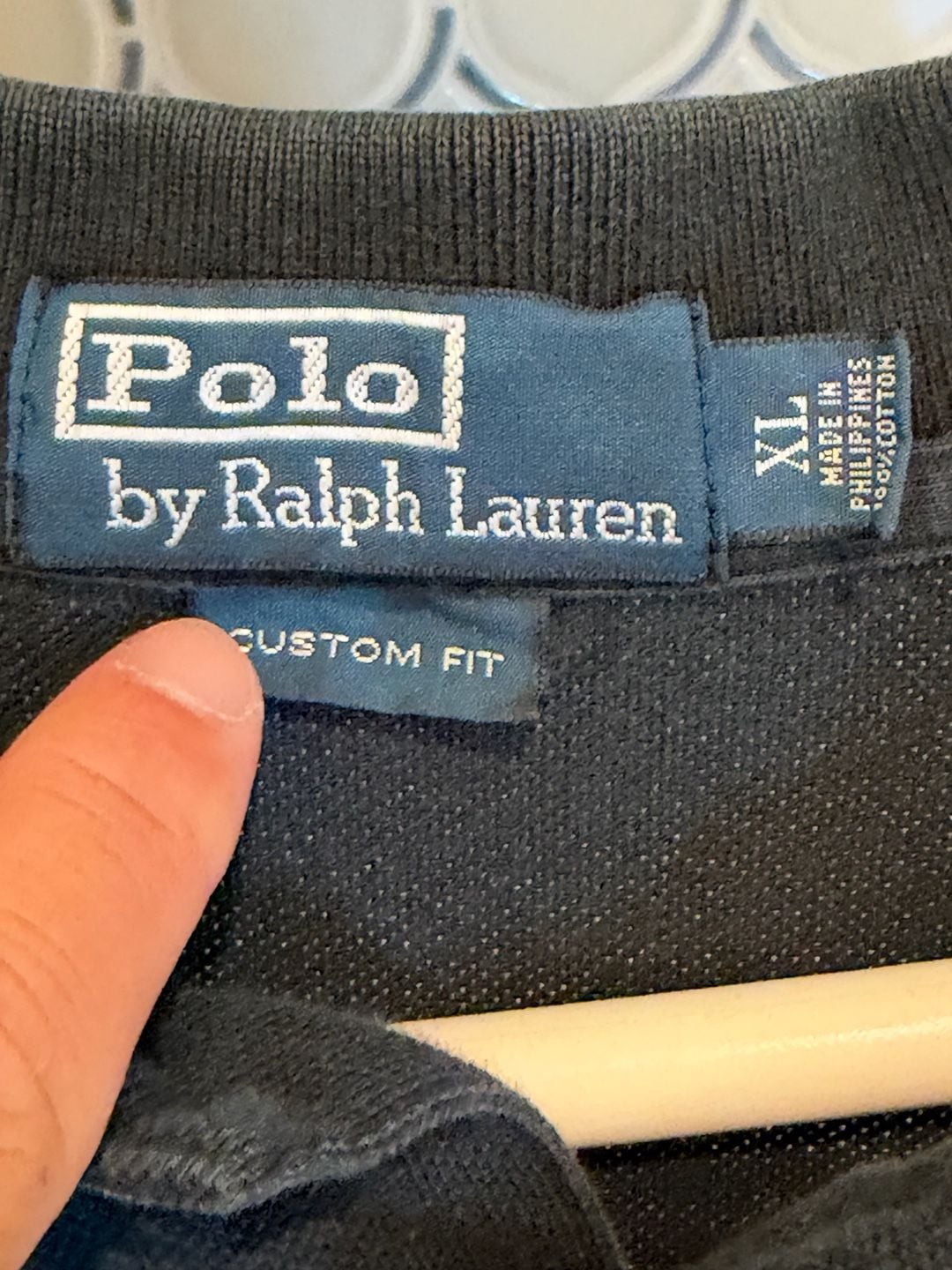 Polo By Ralph Lauren Custom Fit Polo Shirt Size XL Black 4