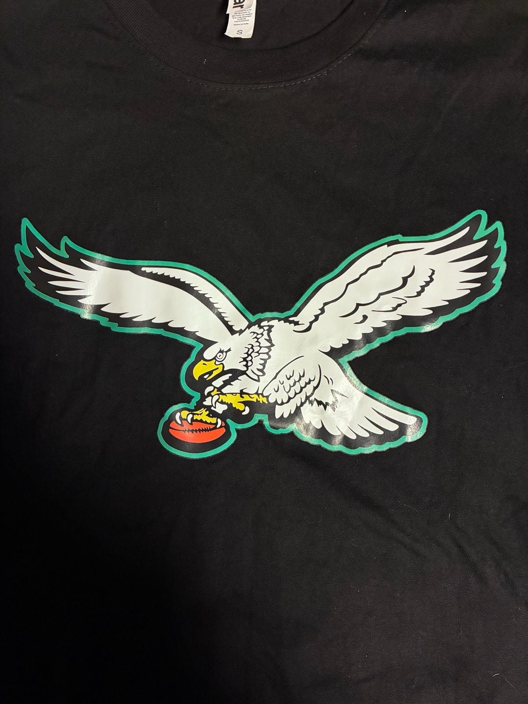 iWear Philadelphia Eagles T-Shirt Size S Black Football Graphic 3